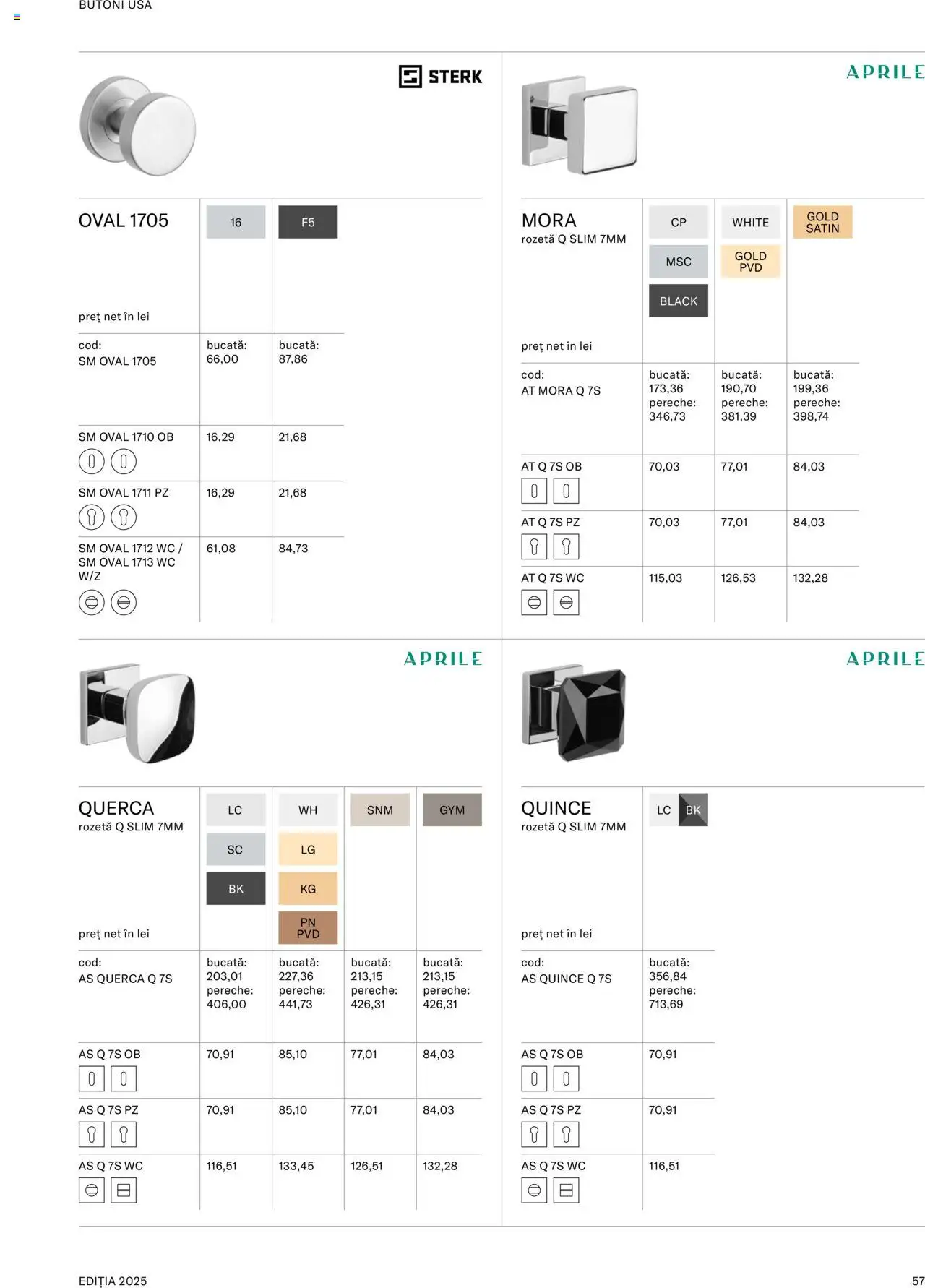 Noul catalog Proges – valabil de la 08.09.2025 | Pagină: 59 | Produse: Ușă