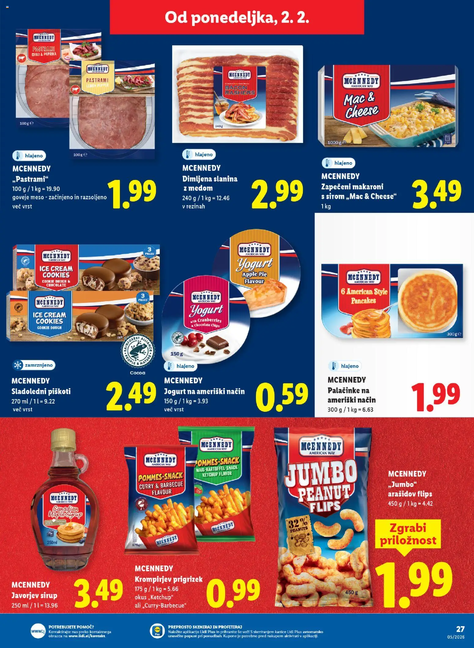 Novi Lidl katalog ponudbe – veljaven od 29.01.2026 | Stran: 35 | Izdelki: Palačinke, Jogurt, Goveje meso, Piskoti