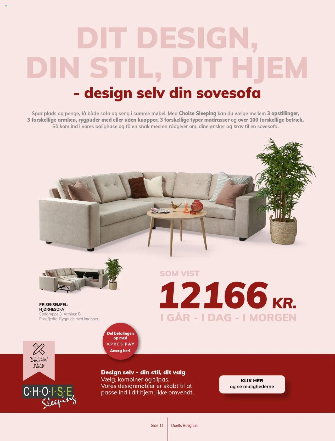 Daells Bolighus Tilbudsavis gyldig fra 27.08.2025 | Side: 11 | Produkter: Seng, Sofa, Hjørnesofa, Søm