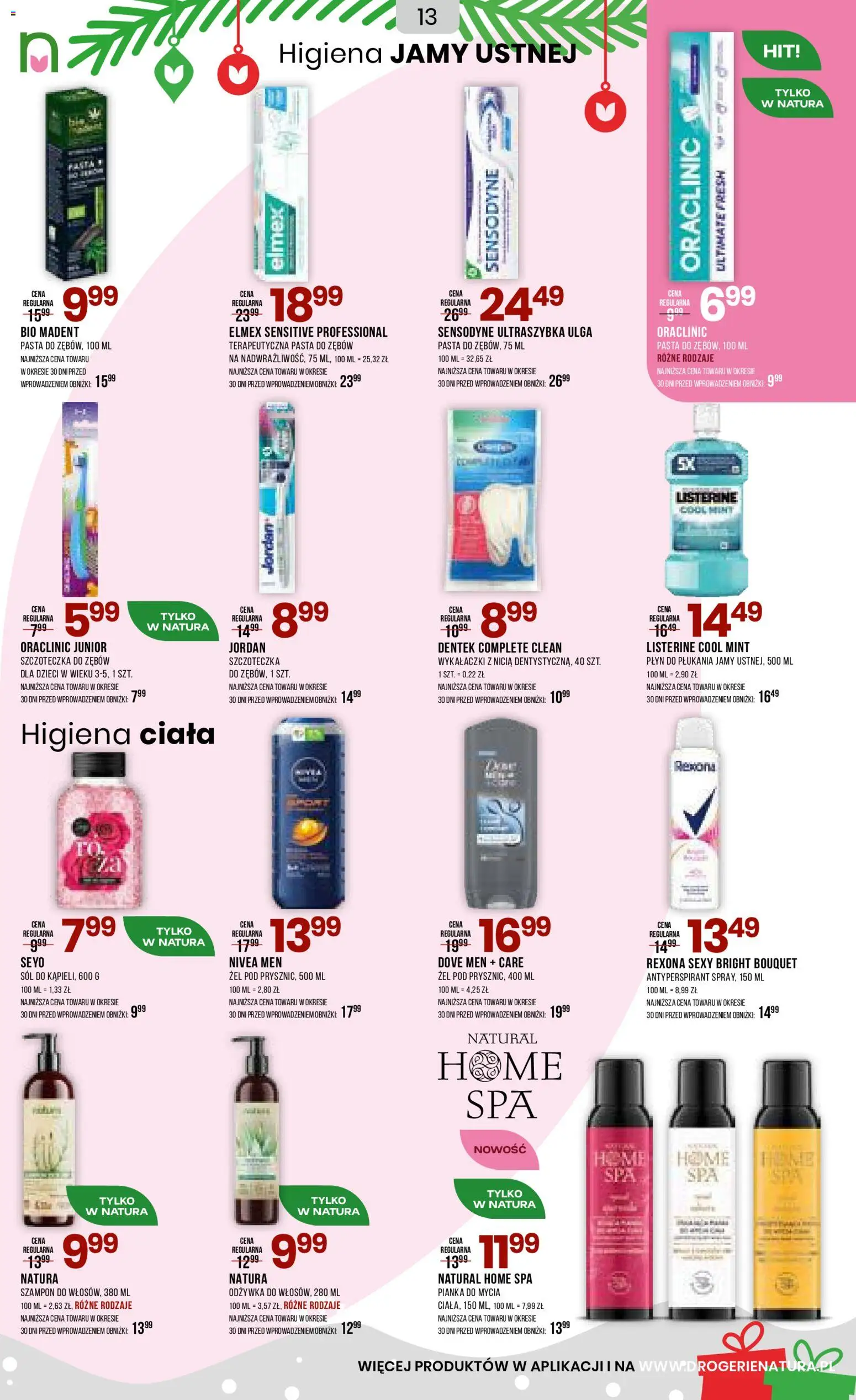 Drogerie Natura Black Friday od 27.11.2025 | Strona: 13 | Produkty: Szampon, Odżywka, Antyperspirant, Szczoteczka do zębów