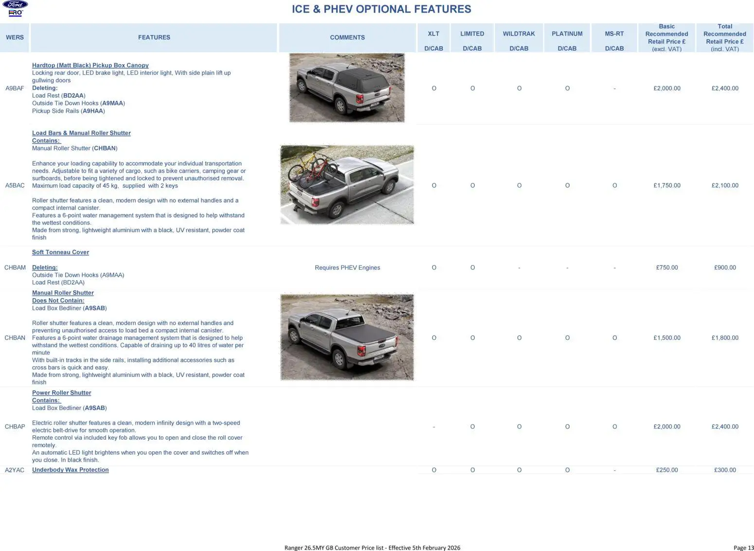 {H1} | Page: 13 | Products: Box, Powder, Handles, Bed