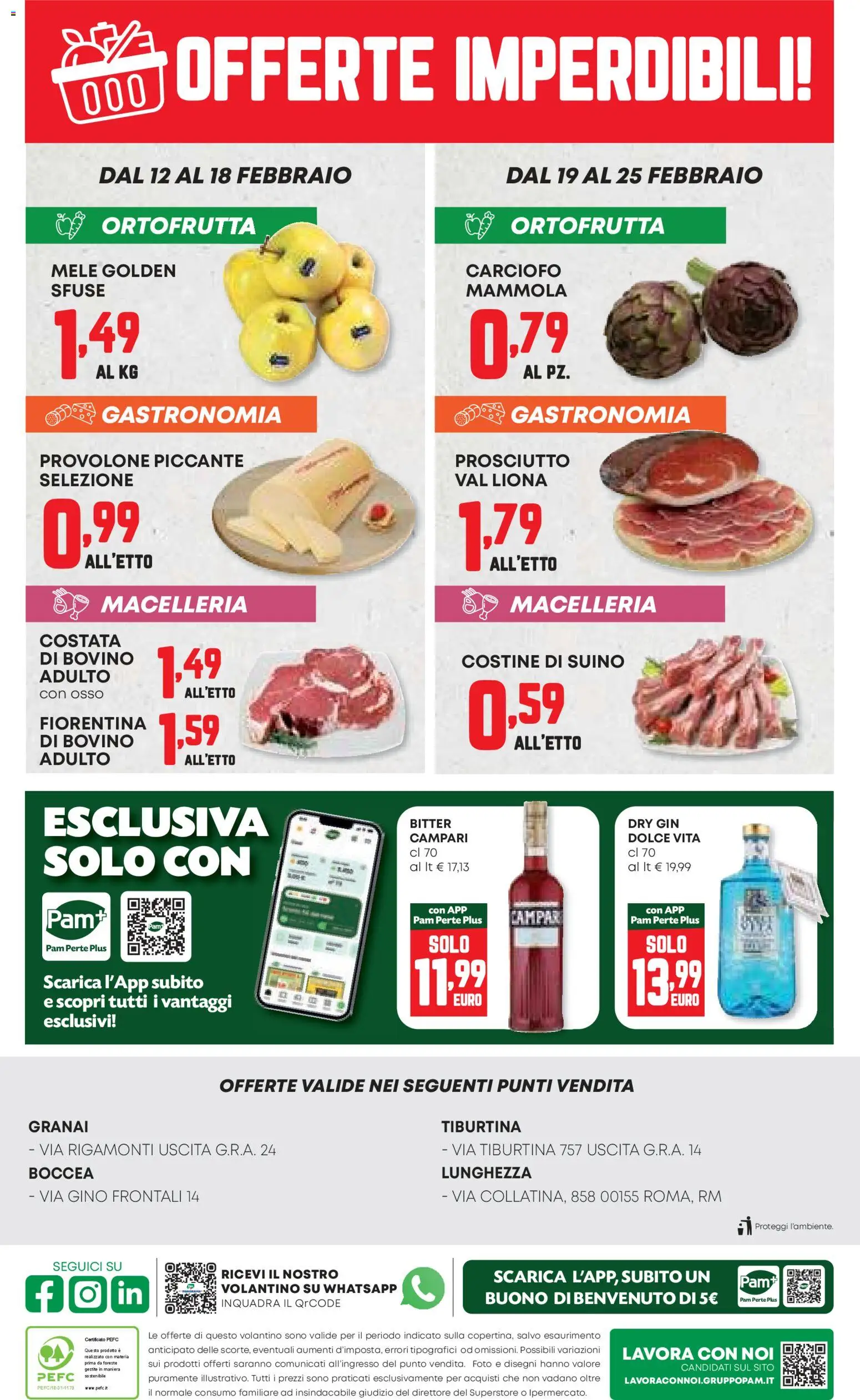 Volantino Panorama del 12.02.2026 | Pagina: 20 | Prodotti: Bovino, Provolone, Mele, Prosciutto