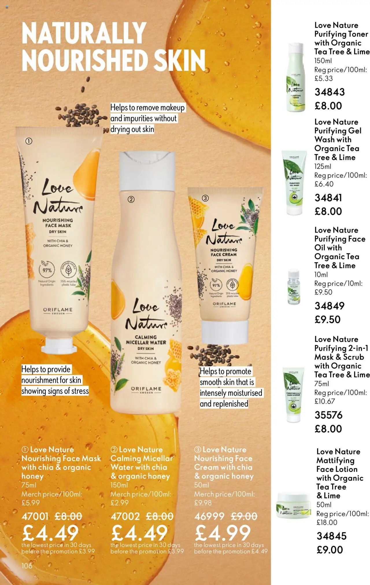{H1} | Page: 106 | Products: Oil, Tea, Honey, Toner