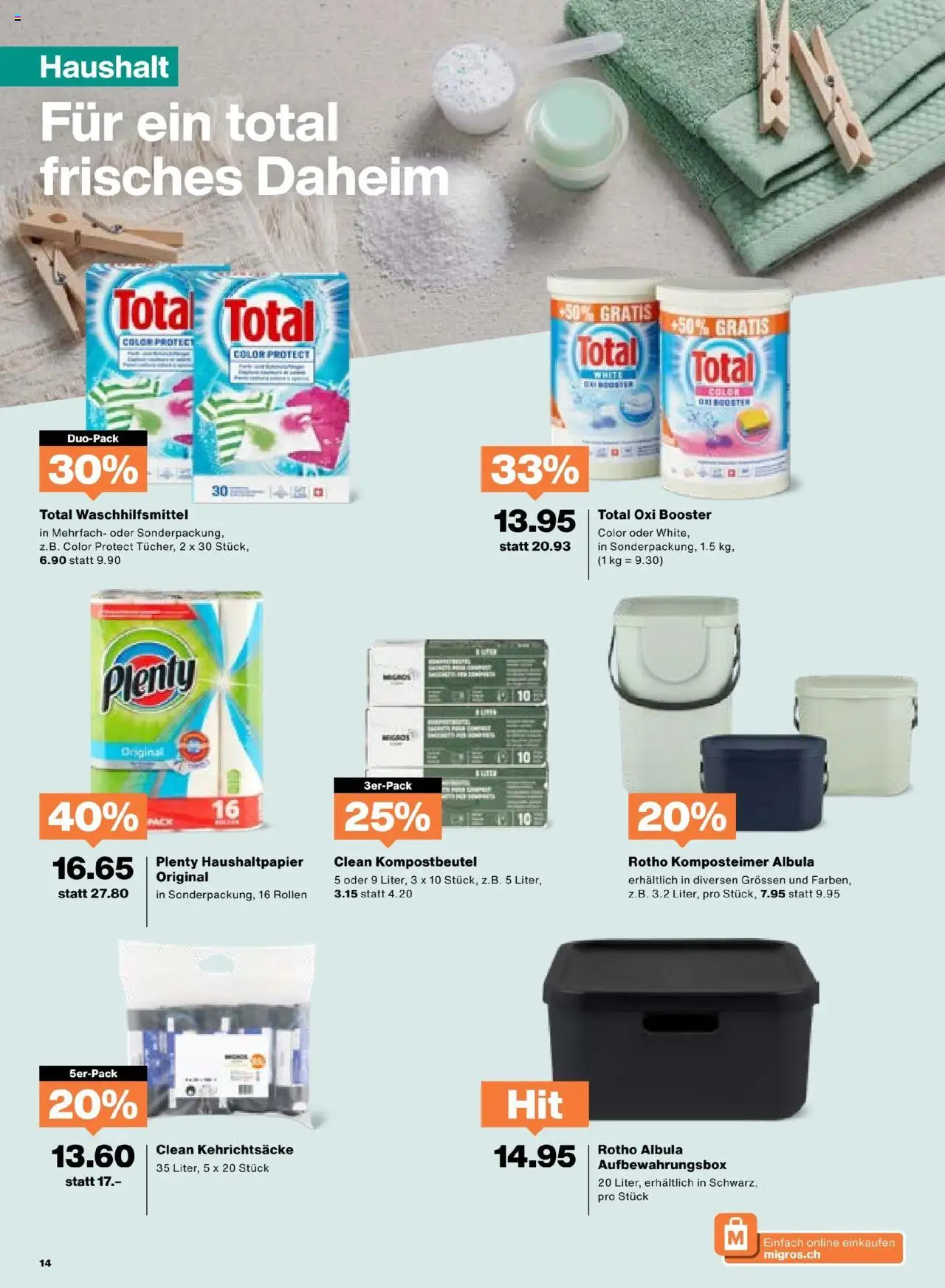 Migros Aktionen ab 05.08.2025 | Seite: 14 | Produkte: Box