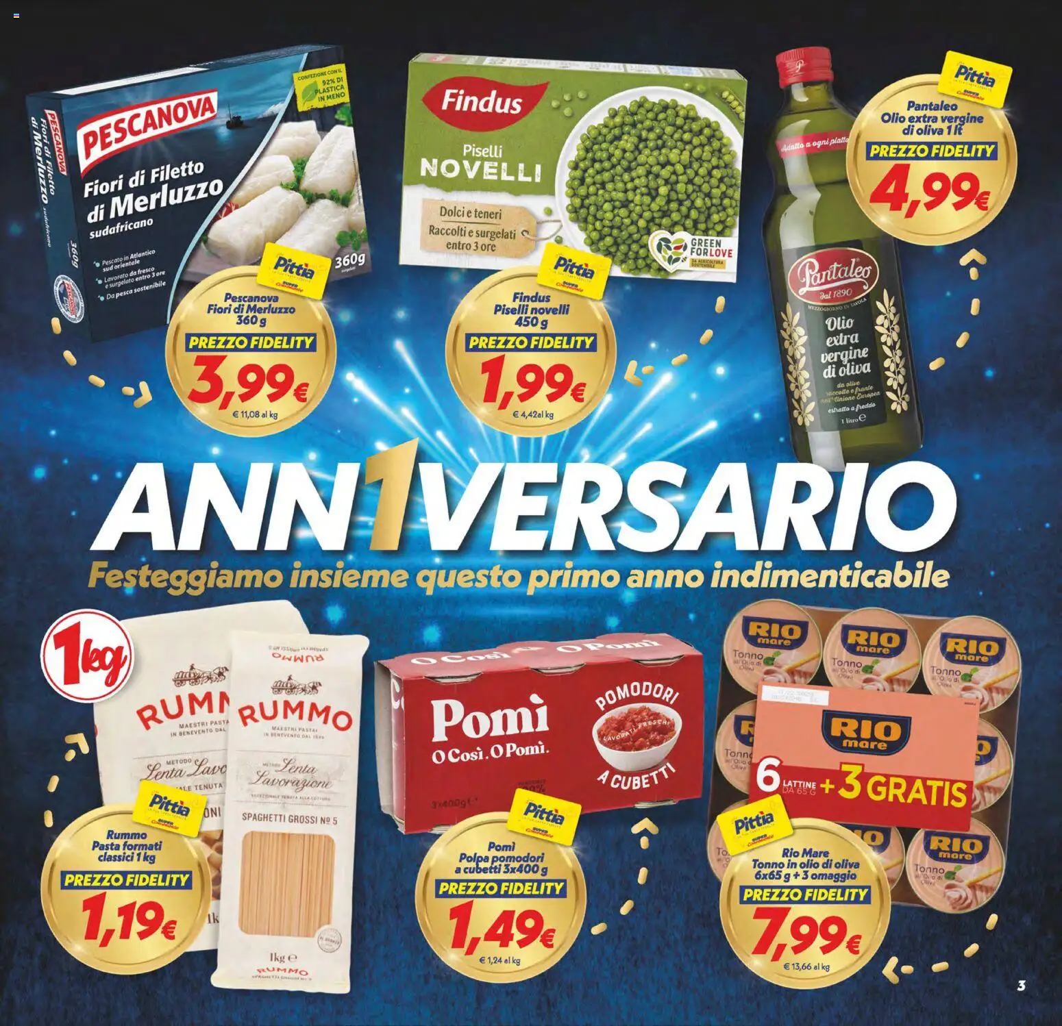 Volantino SuperConveniente del 24.10.2025 | Pagina: 3 | Prodotti: Olio, Pomodori, Pasta, Olio di Oliva