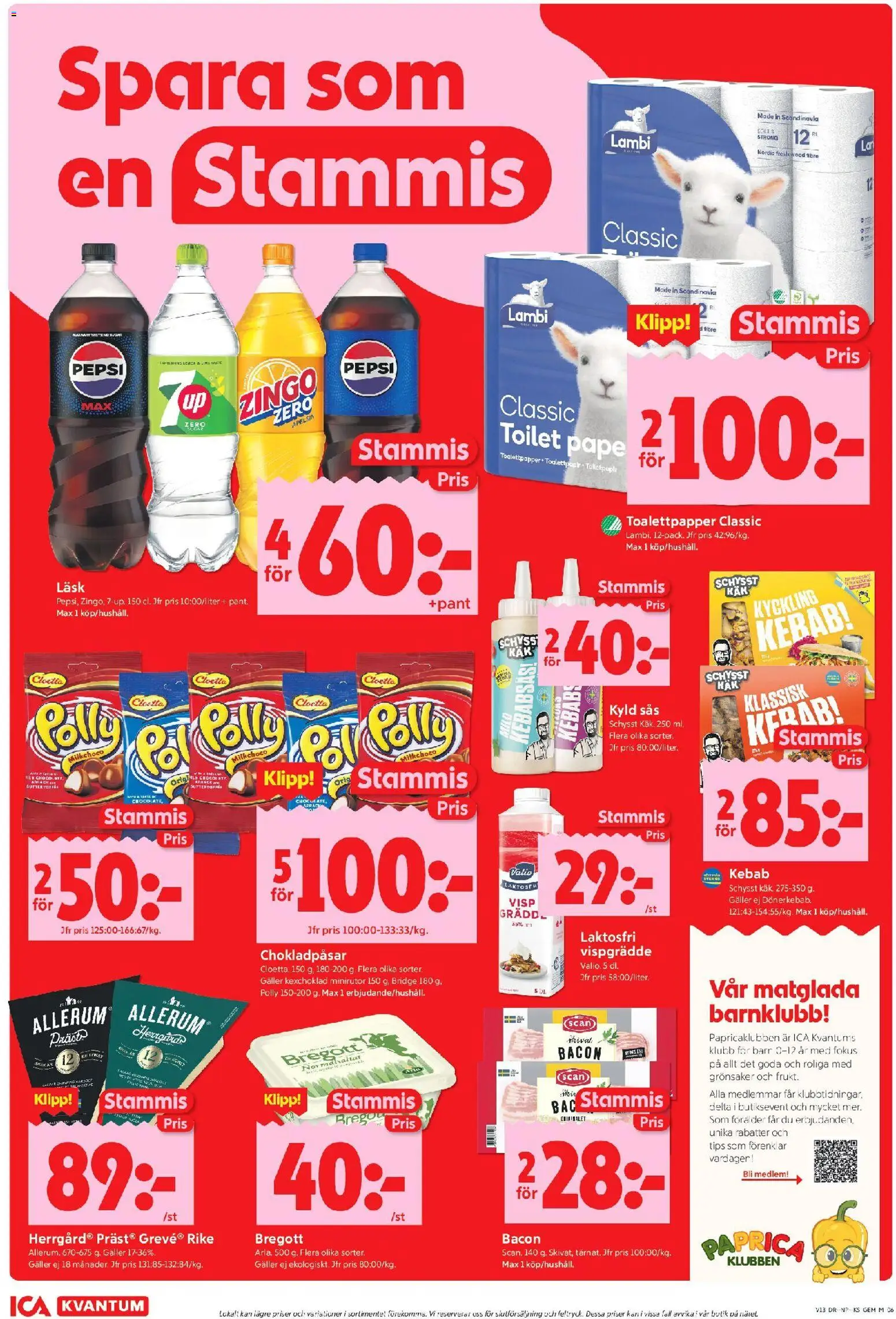 ICA Kvantum reklamblad aktuell från 23.03.2026 | Sida: 6 | Produkter: Visp, Pepsi, Apelsin, Vispgrädde