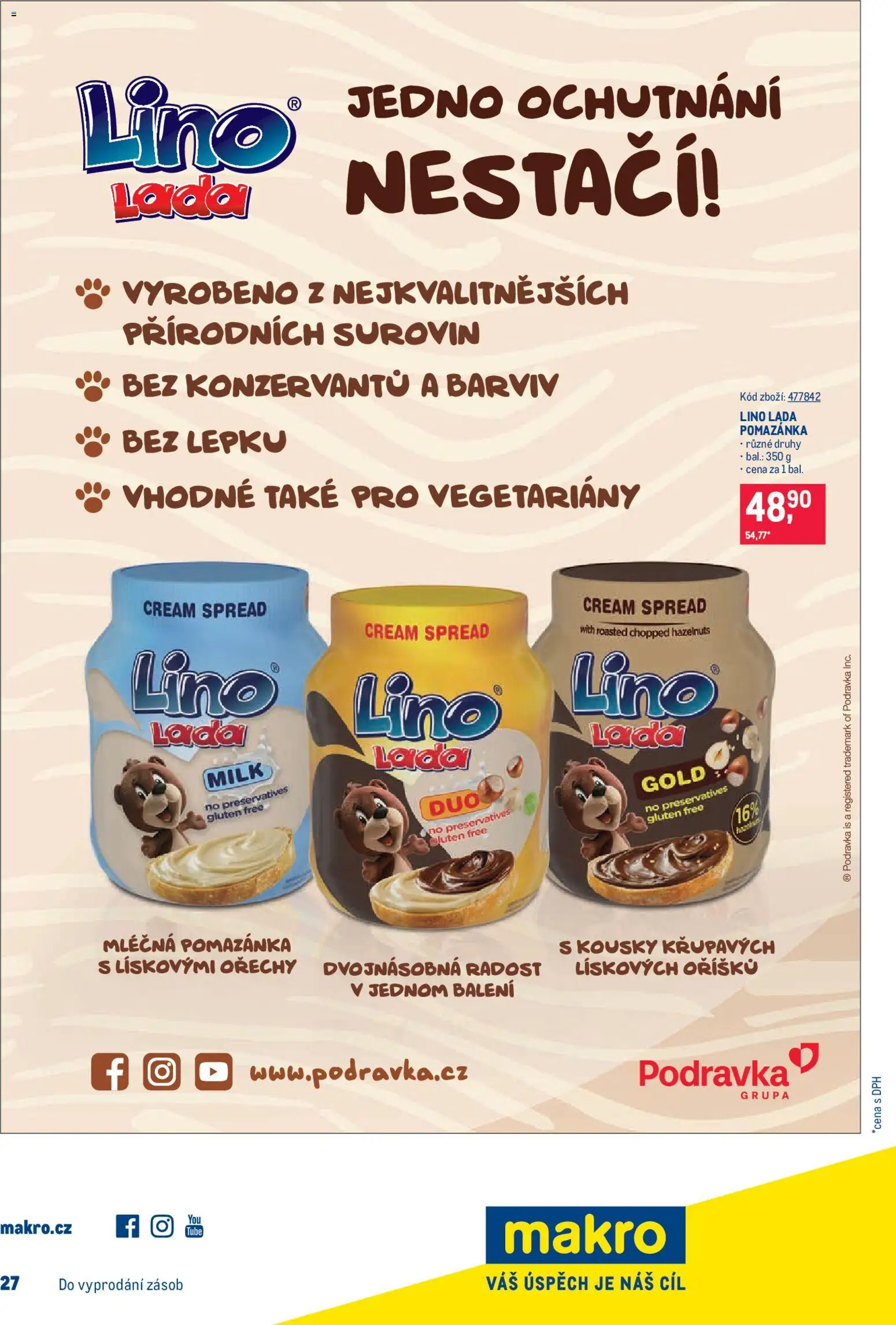 Makro leták - Maloobchod od 17.12.2025 | Strana: 17 | Produkty: Ořechy, Lino lada, Pomazánka