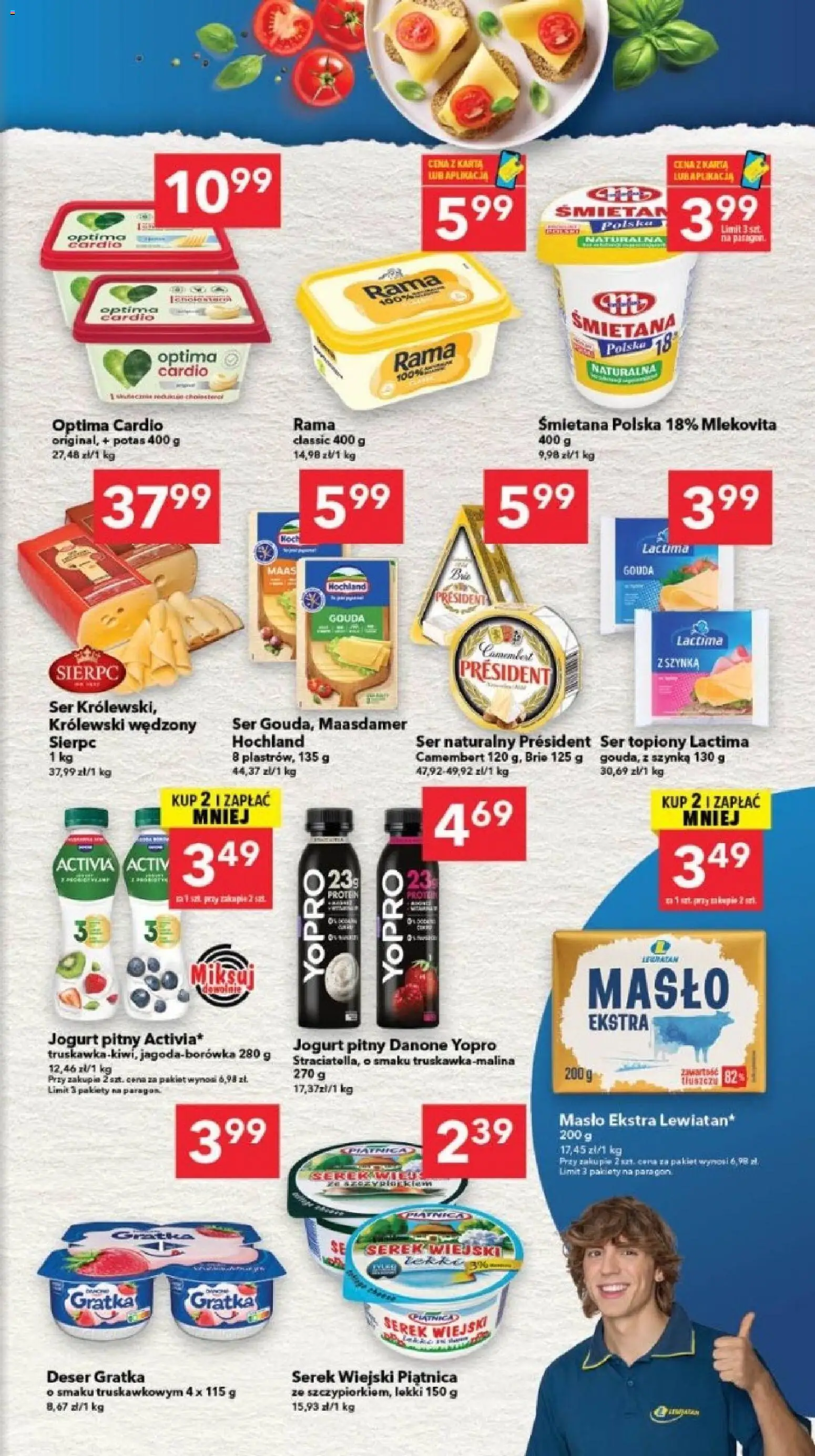 Lewiatan gazetka - Szczecin od 29.01.2026 | Strona: 3 | Produkty: Karta, Camembert, Masło, Ser