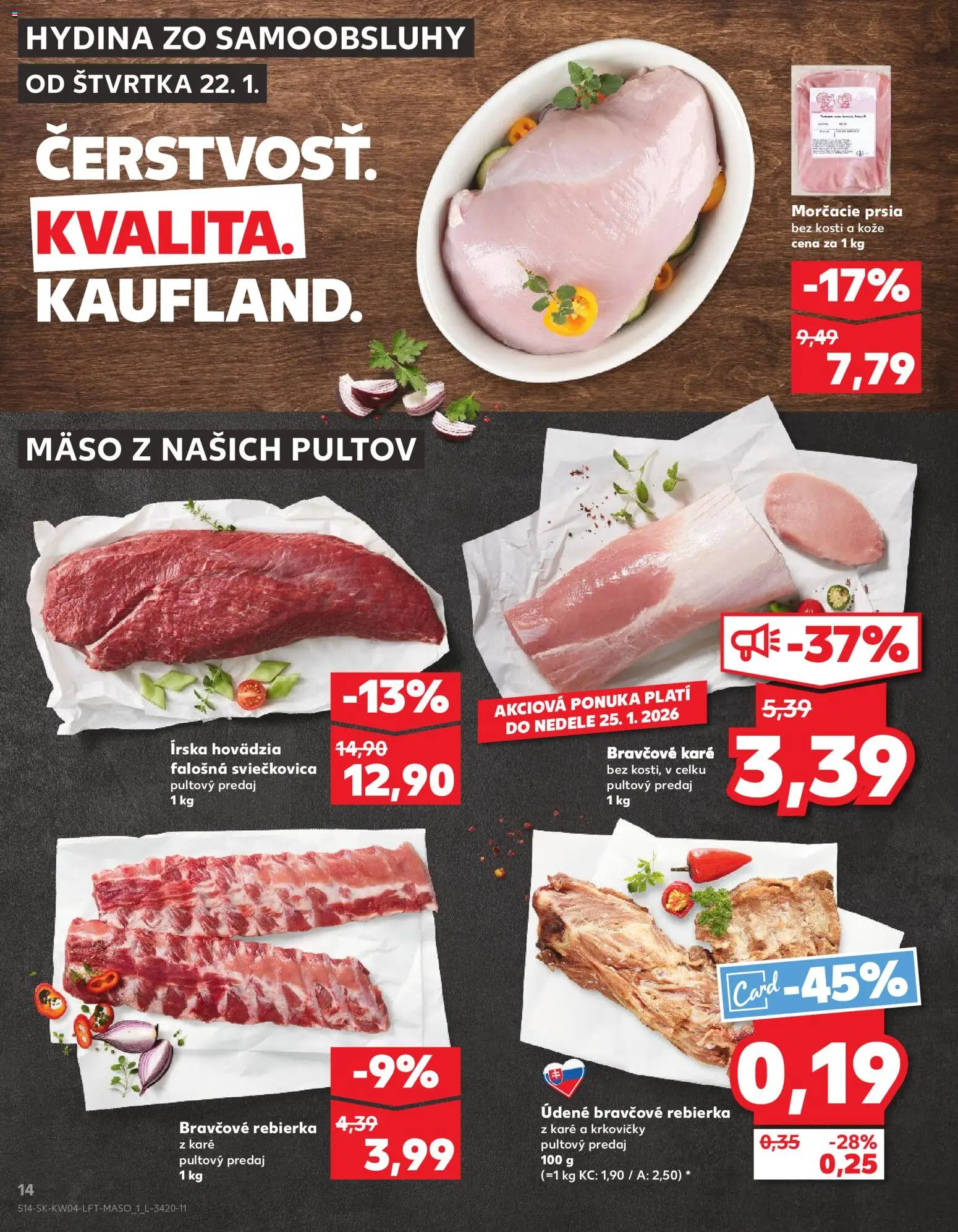 Nové Kaufland akcie – leták je platný od 22.01.2026 | Strana: 14