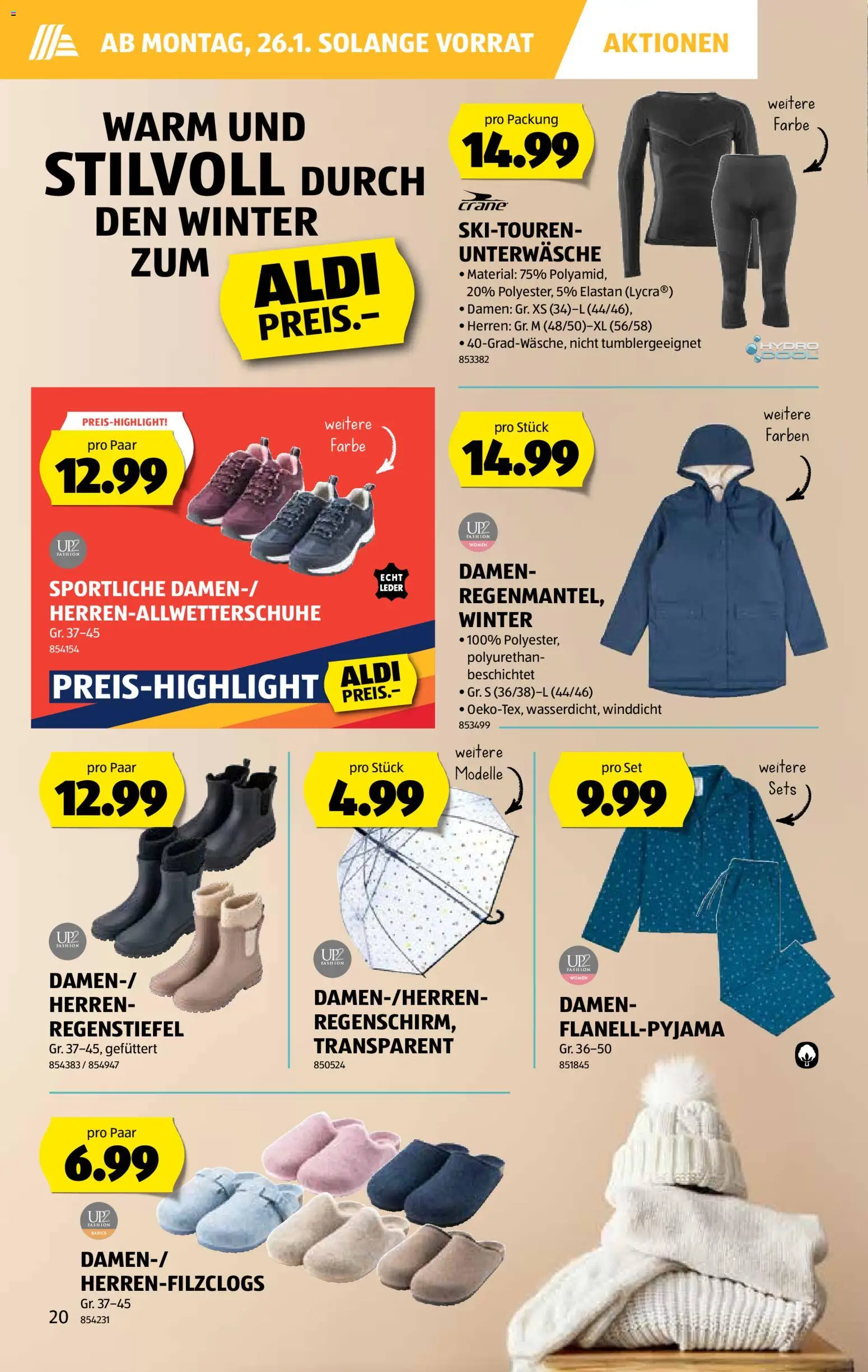 Aldi Aktionen – gültig ab 22.01.2026 | Seite: 21 | Produkte: Unterwäsche