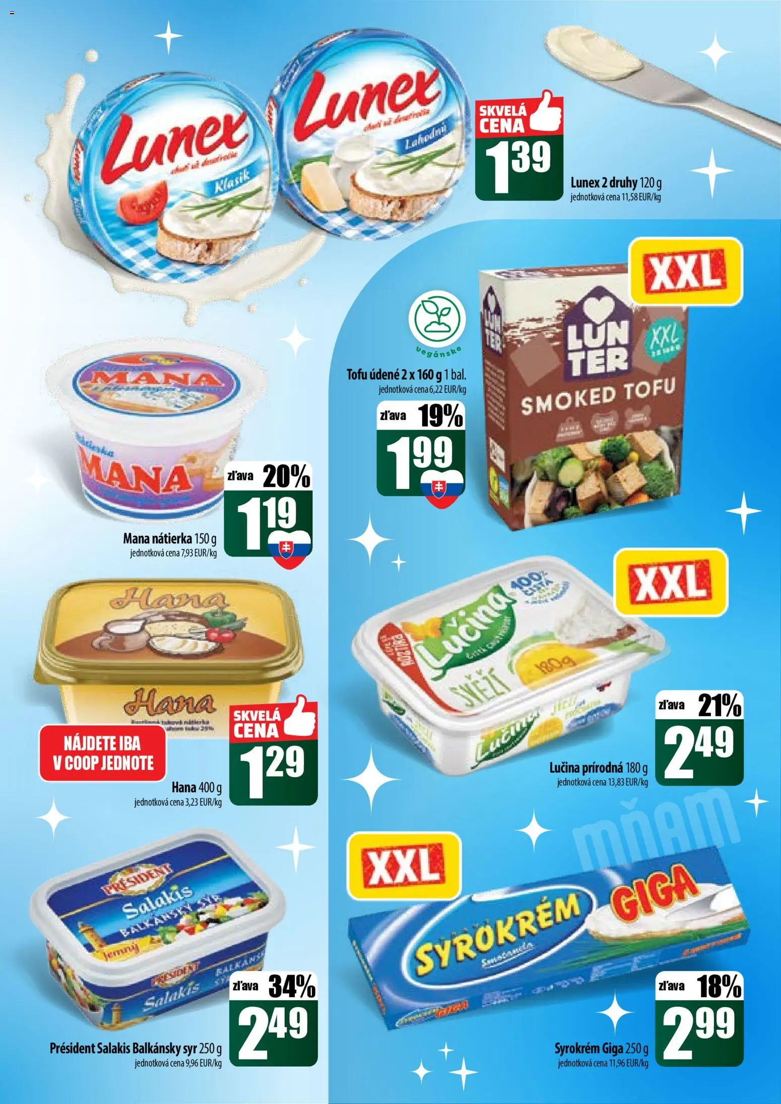 Nové COOP Jednota akcie – leták je platný od 11.12.2025 | Strana: 21 | Produkty: Syr, Tofu, Balkánsky syr