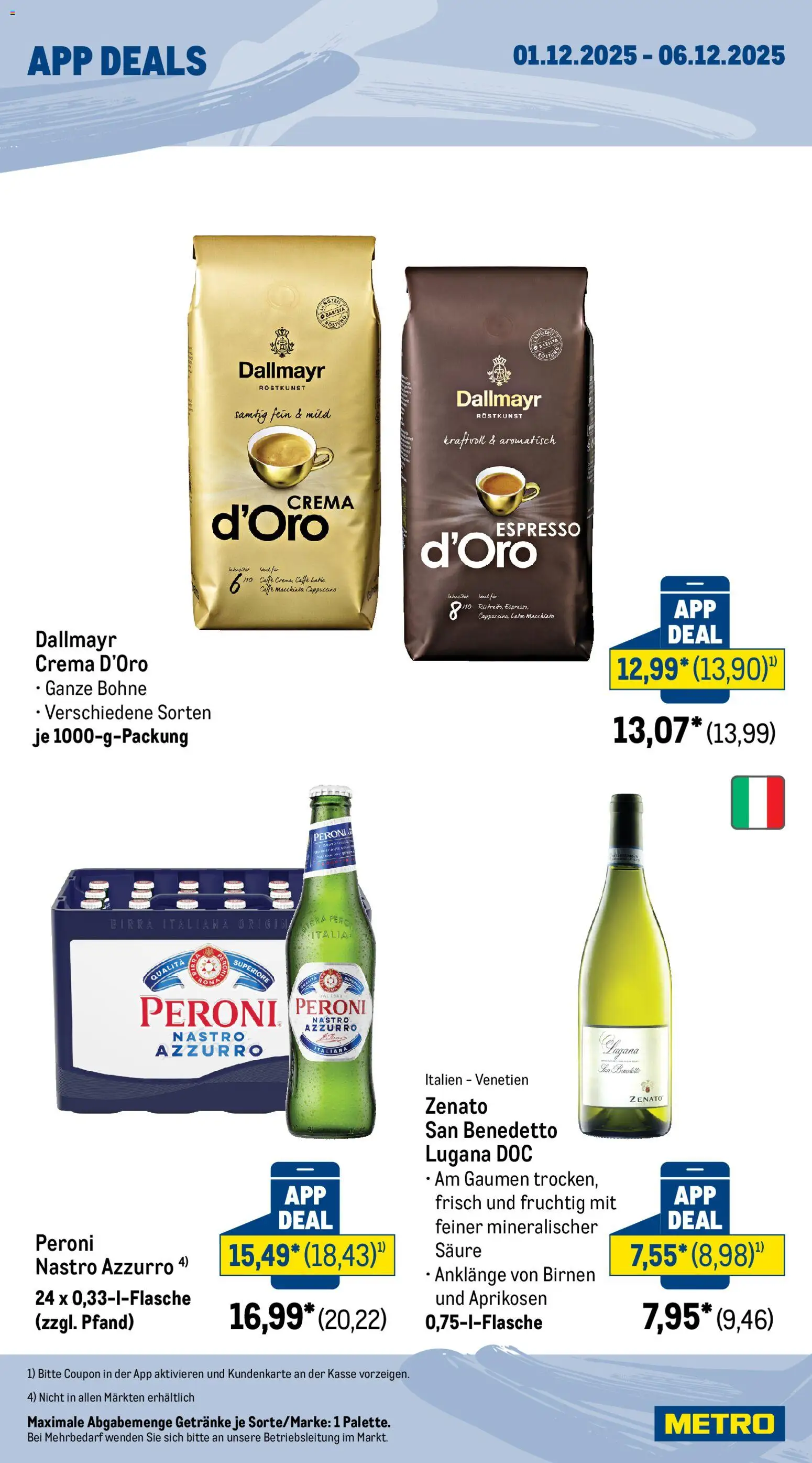 Metro App Deals – gültig ab 01.12.2025 | Seite: 2 | Produkte: Dallmayr