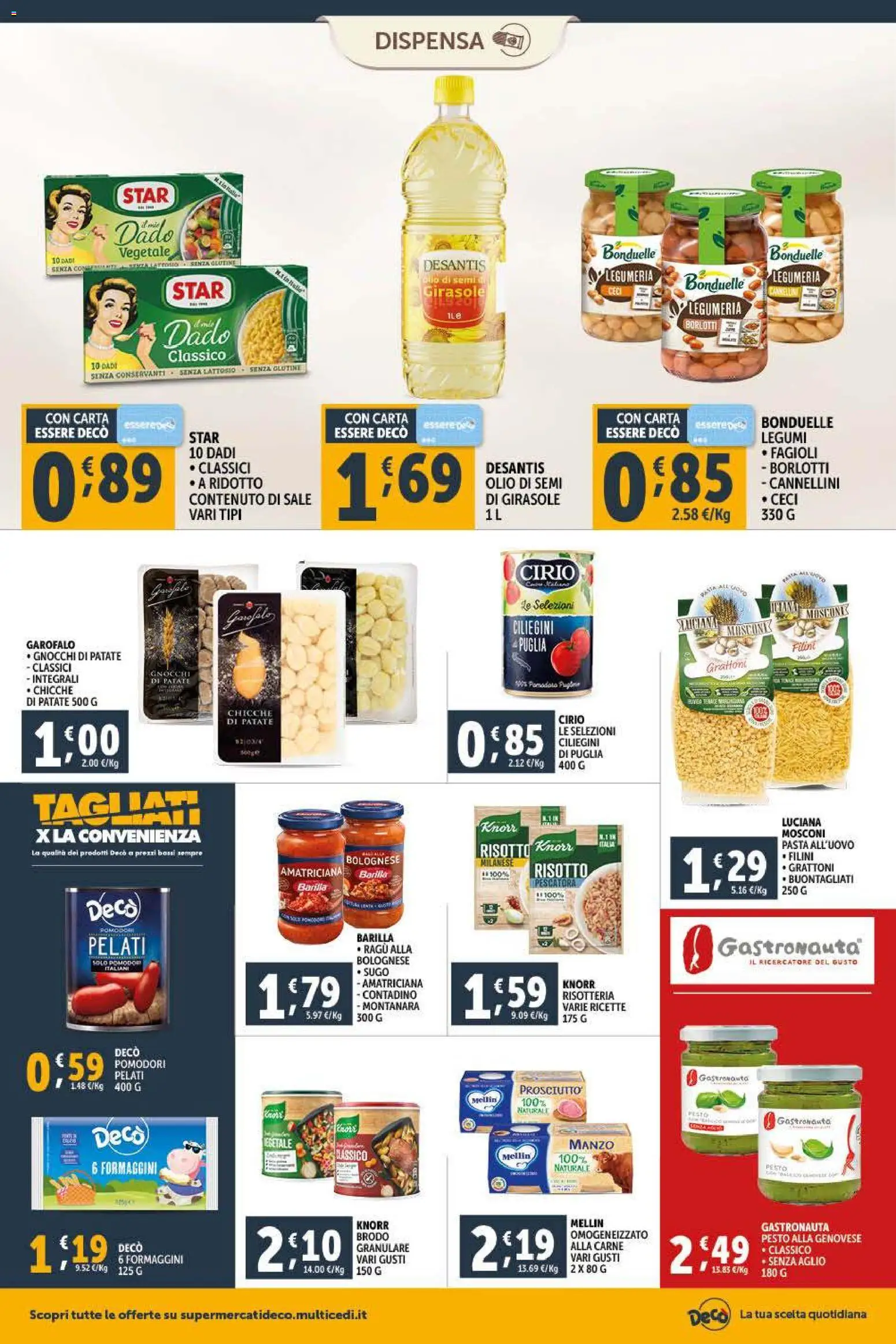Volantino Decò del 09.01.2026 | Pagina: 8 | Prodotti: Legumi, Patate, Aglio, Sugo