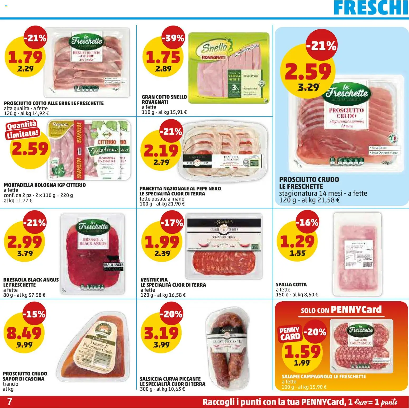 Volantino PENNY del 26.02.2026 | Pagina: 7 | Prodotti: Prosciutto Crudo, Prosciutto Cotto, Pepe, Prosciutto