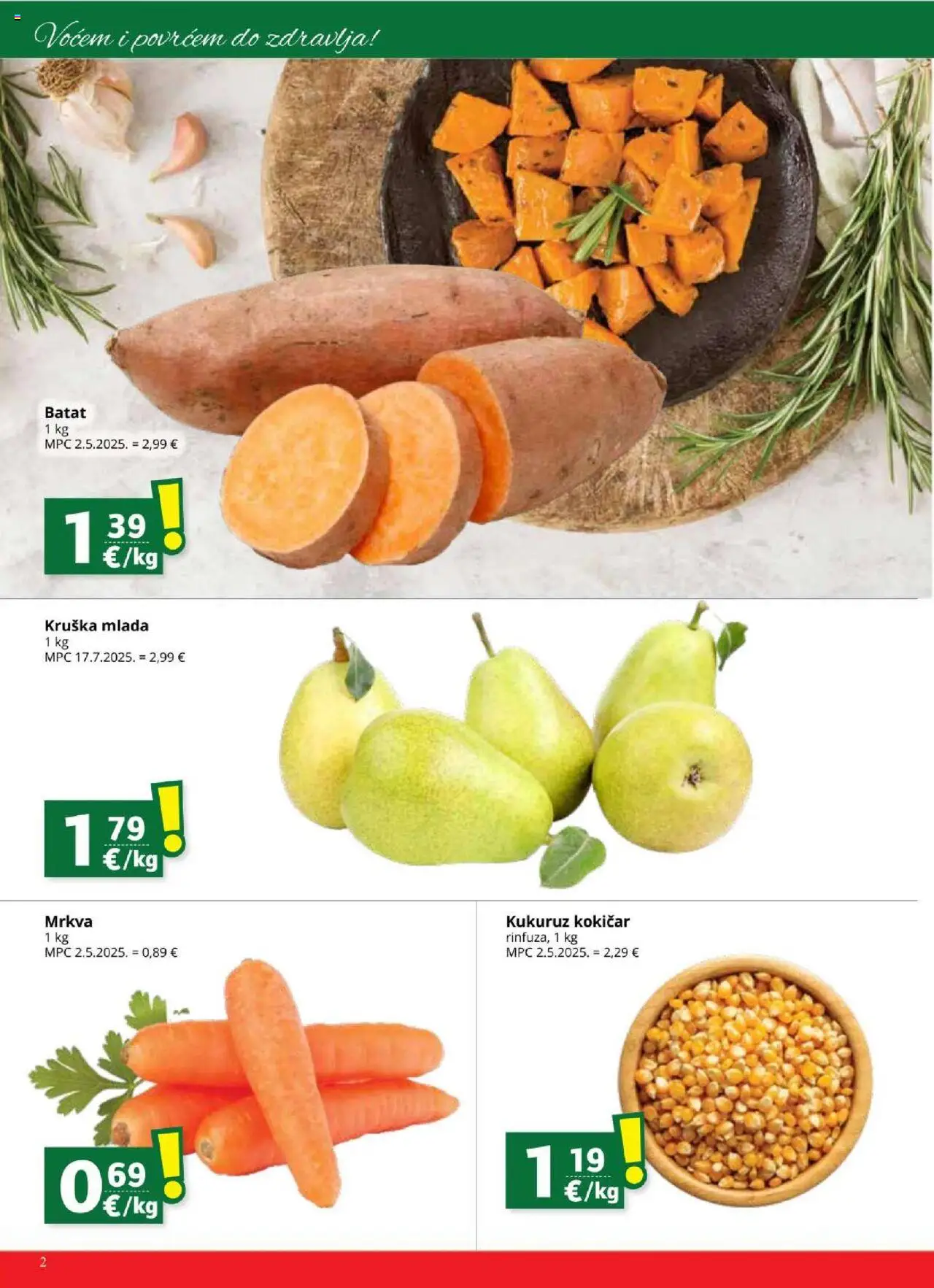 Djelo katalog | vrijedi od 10.09.2025 | Stranica: 2 | Proizvodi: Kukuruz, Mrkva, Kruška