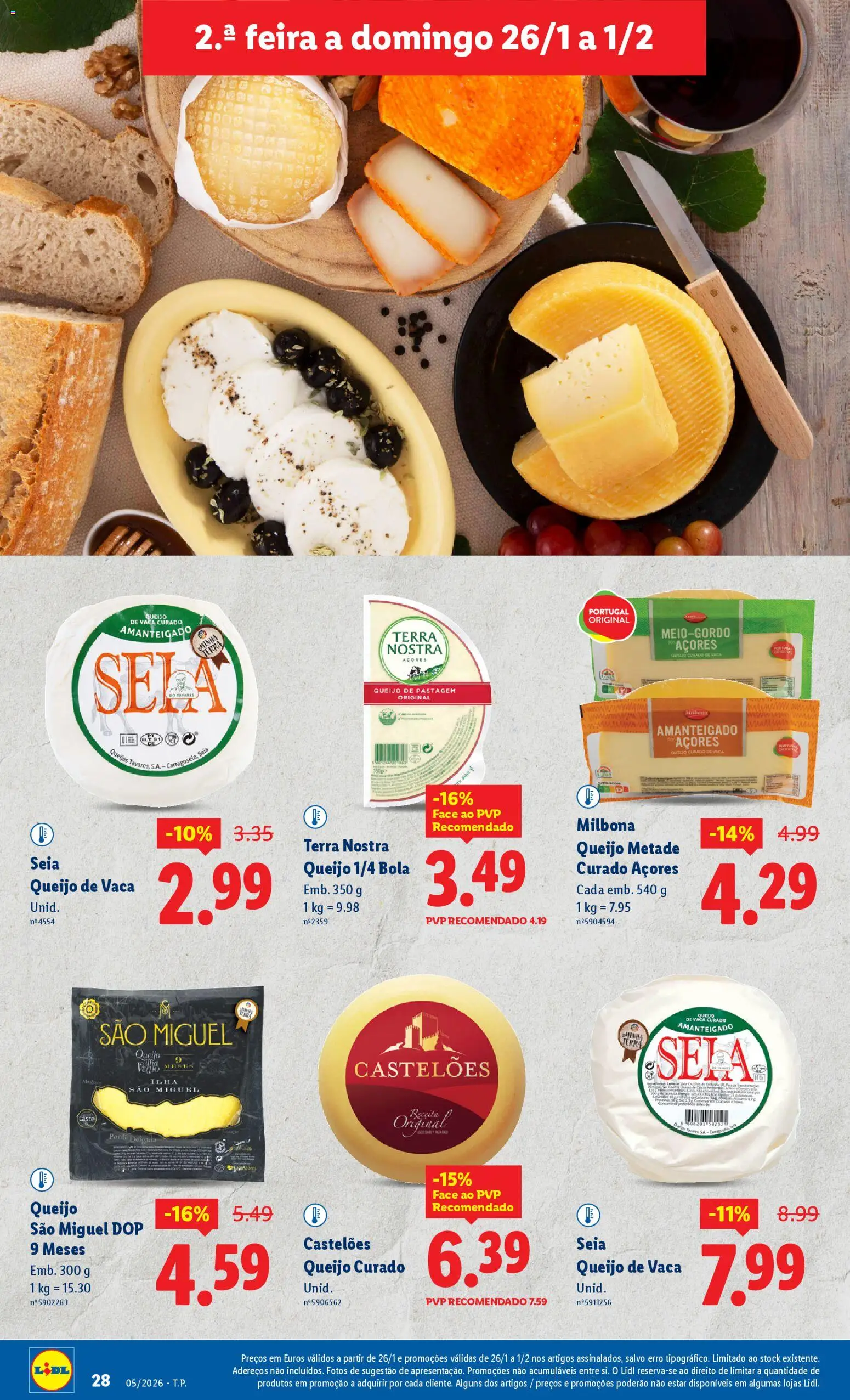 Lidl folheto │ válido de 26.01.2026 | Página: 28 | Produtos: Queijo