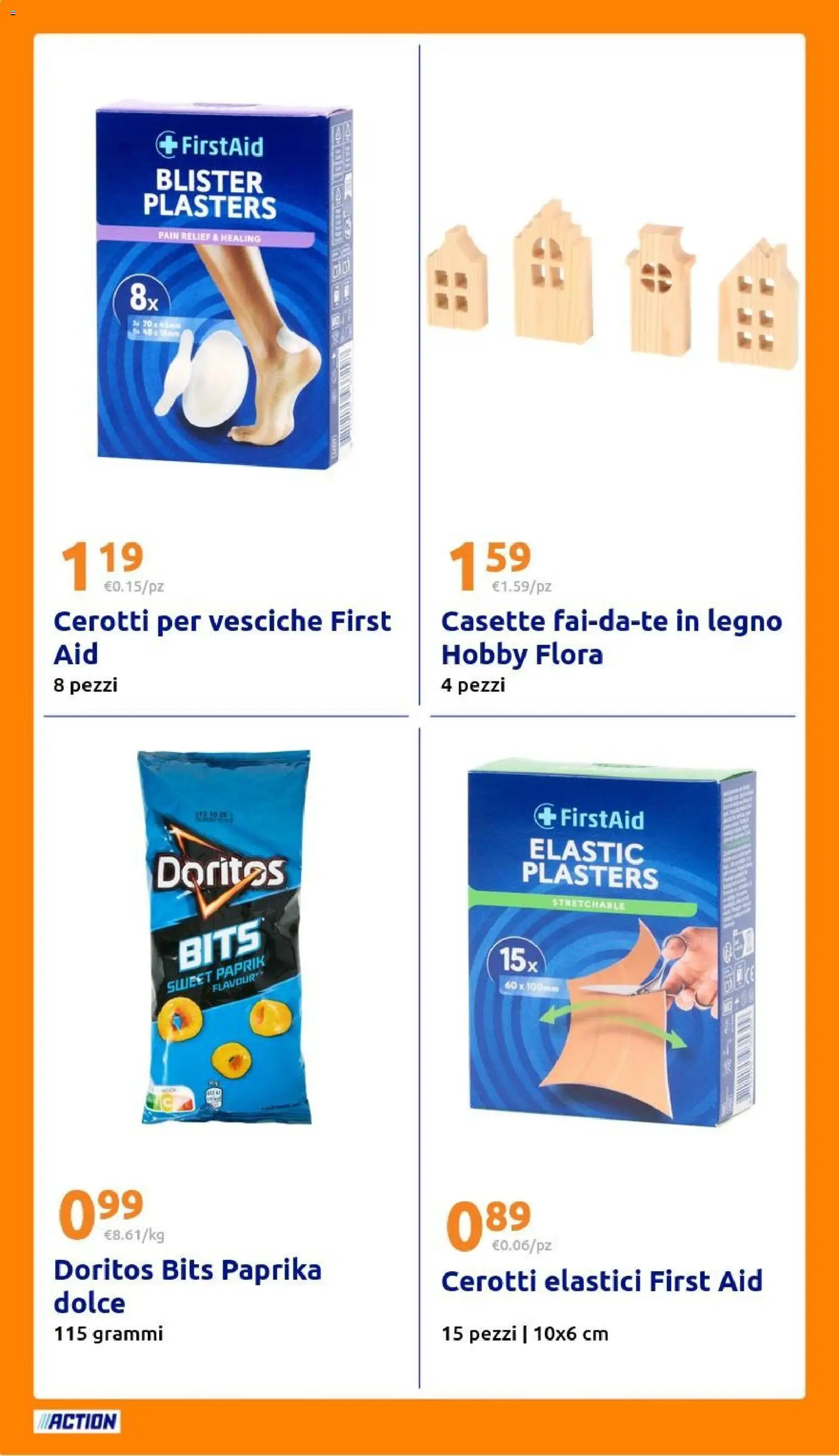 Volantino Action del 25.02.2026 | Pagina: 22 | Prodotti: Cerotti, Elastici