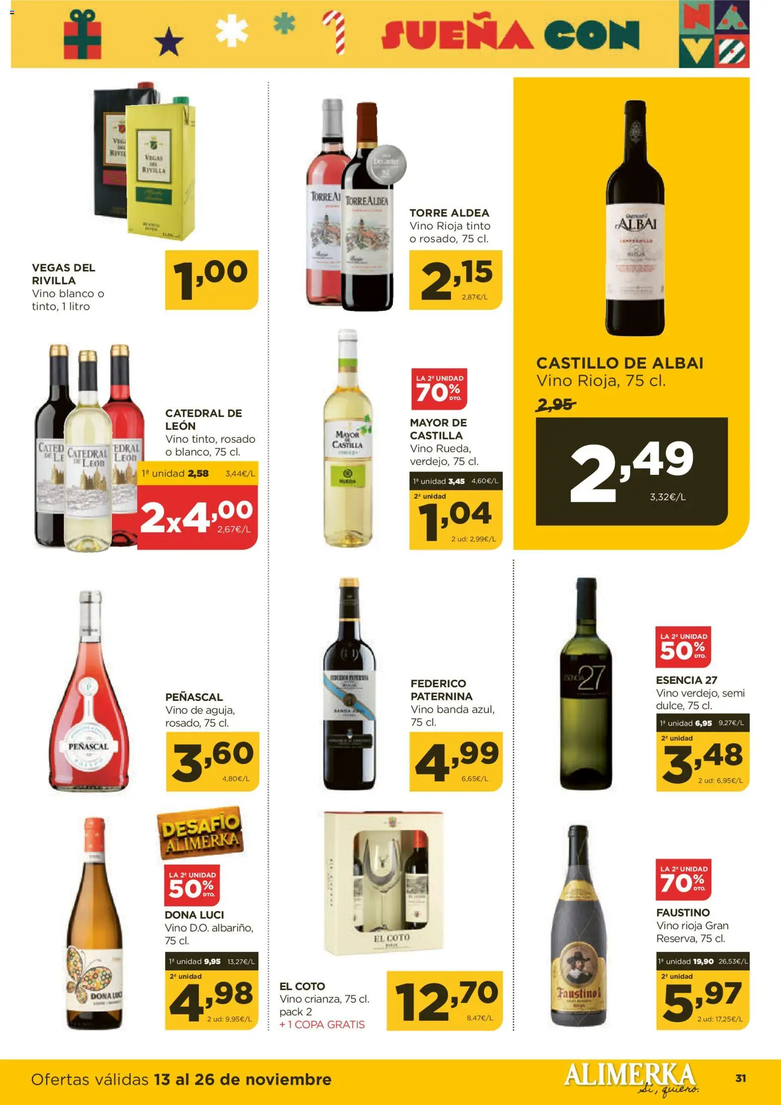 Alimerka folleto Asturias │ válido desde el 13.11.2025 | Página: 33 | Productos: Vino