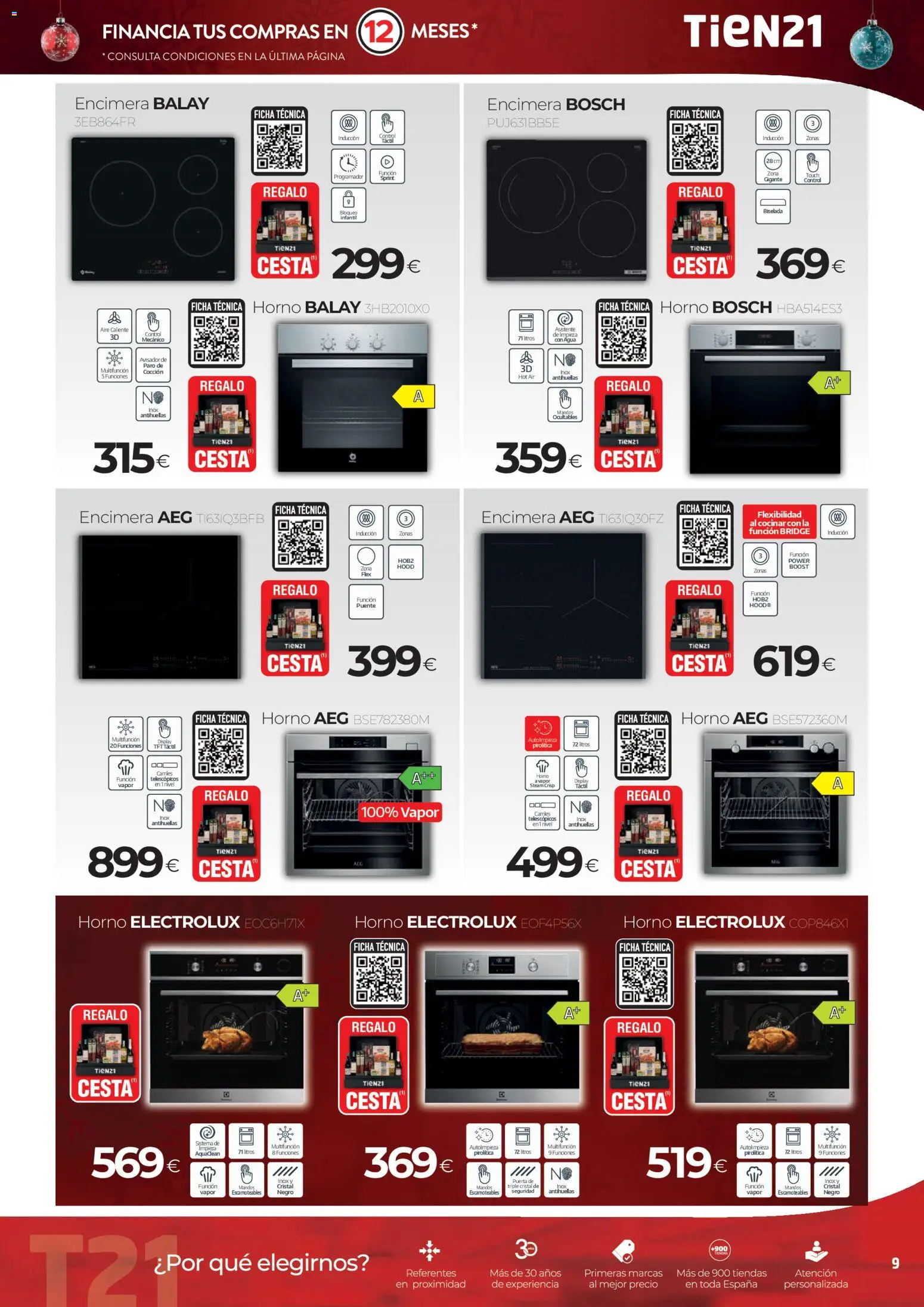 Tien 21 folleto │ válido desde el 01.12.2025 | Página: 9 | Productos: Horno, Cesta