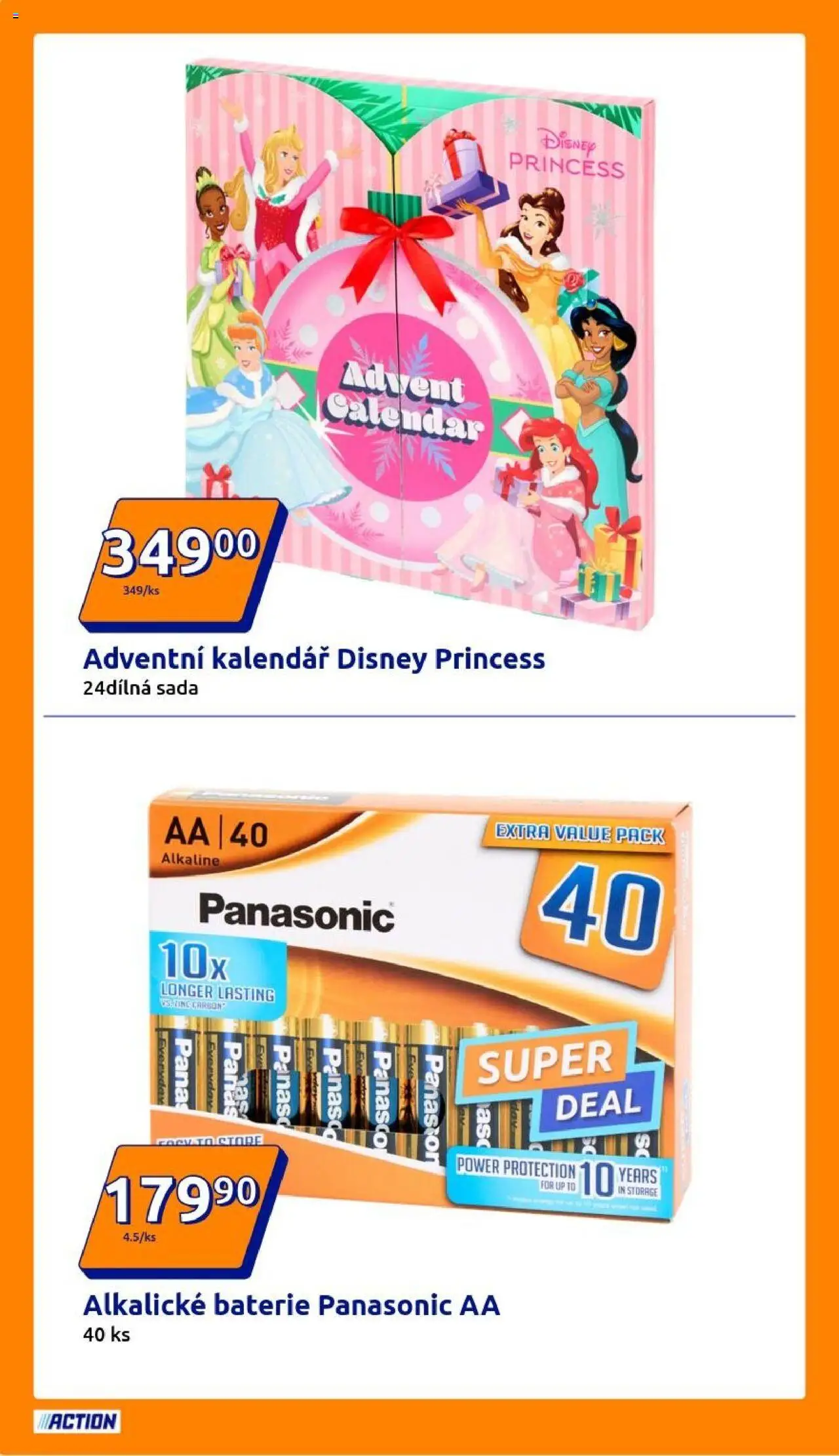 Action leták od 08.10.2025 | Strana: 4 | Produkty: Adventní kalendář, Kalendář, Baterie