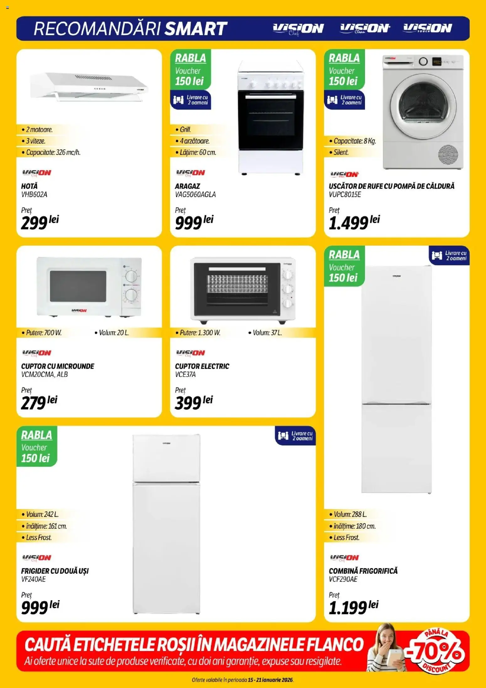 Noul catalog Flanco – valabil de la 15.01.2026 | Pagină: 19 | Produse: Frigider, Cuptor, Aragaz, Roșii