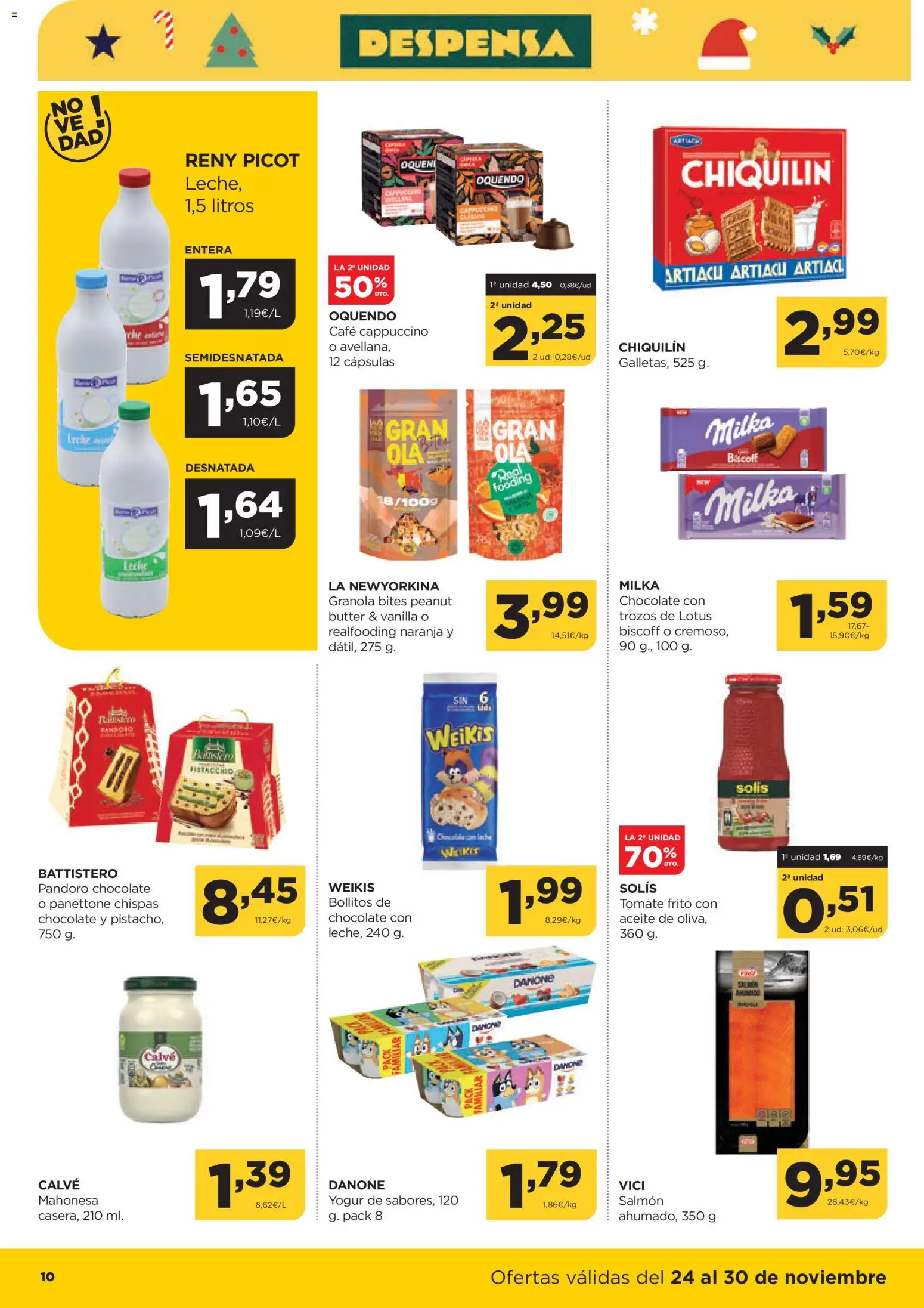 Alimerka - Black Friday │ válido desde el 24.11.2025 | Página: 10 | Productos: Leche, Yogur, Aceite, Café