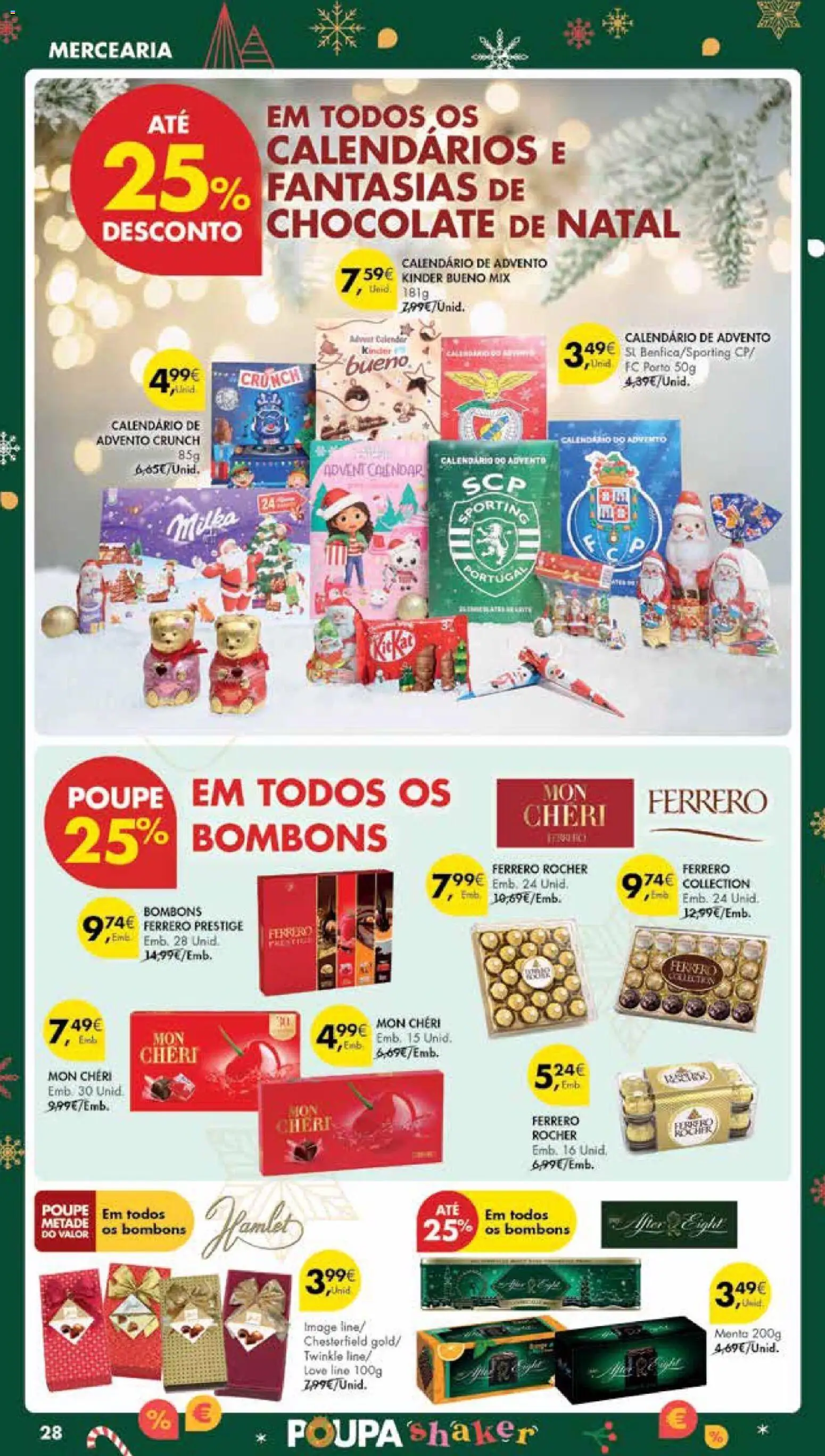 Pingo Doce Poupe Esta Semana Madeira │ válido de 16.12.2025 | Página: 28 | Produtos: Ferrero rocher, Chocolate