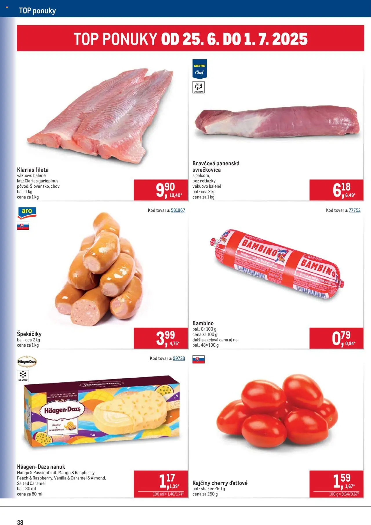 Metro maloobchod │ platný od 18.06.2025 | Strana: 38 | Produkty: Nanuk, Mango