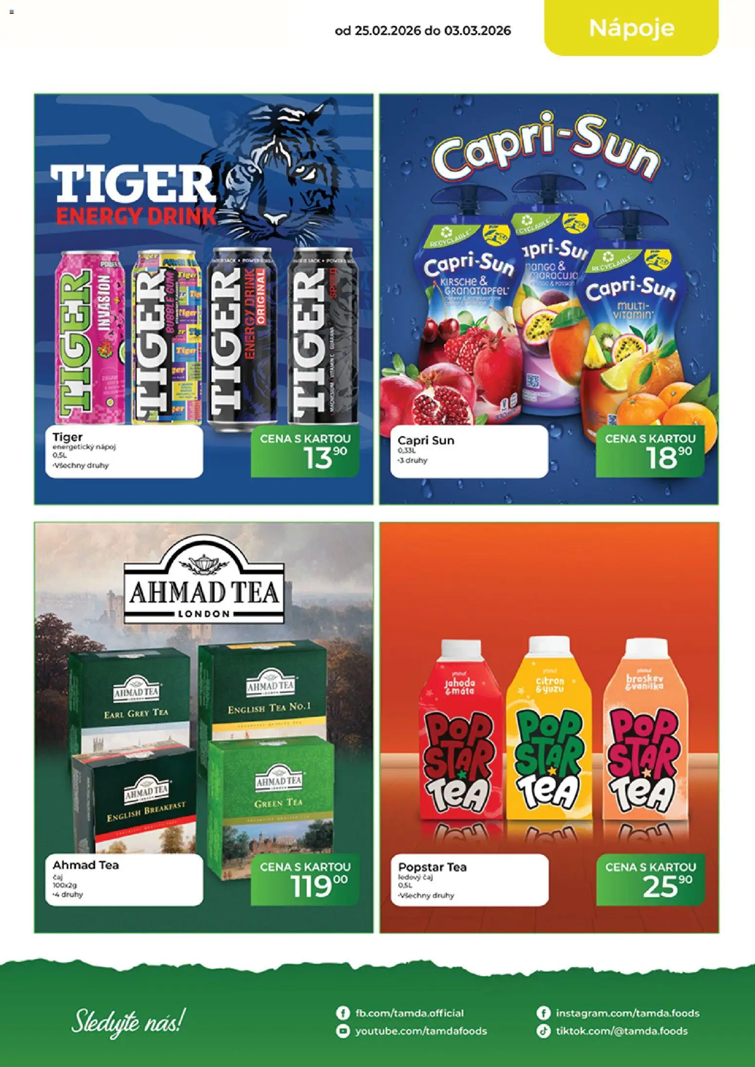 Tamda Foods leták od 25.02.2026 | Strana: 11 | Produkty: Citron, Ahmad tea, Capri Sun, Energy drink