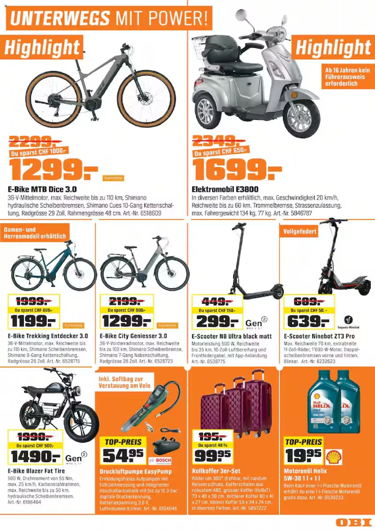 OBI aktionen – gültig ab 15.04.2026 | Seite: 13 | Produkte: Koffer, Blazer, Bosch