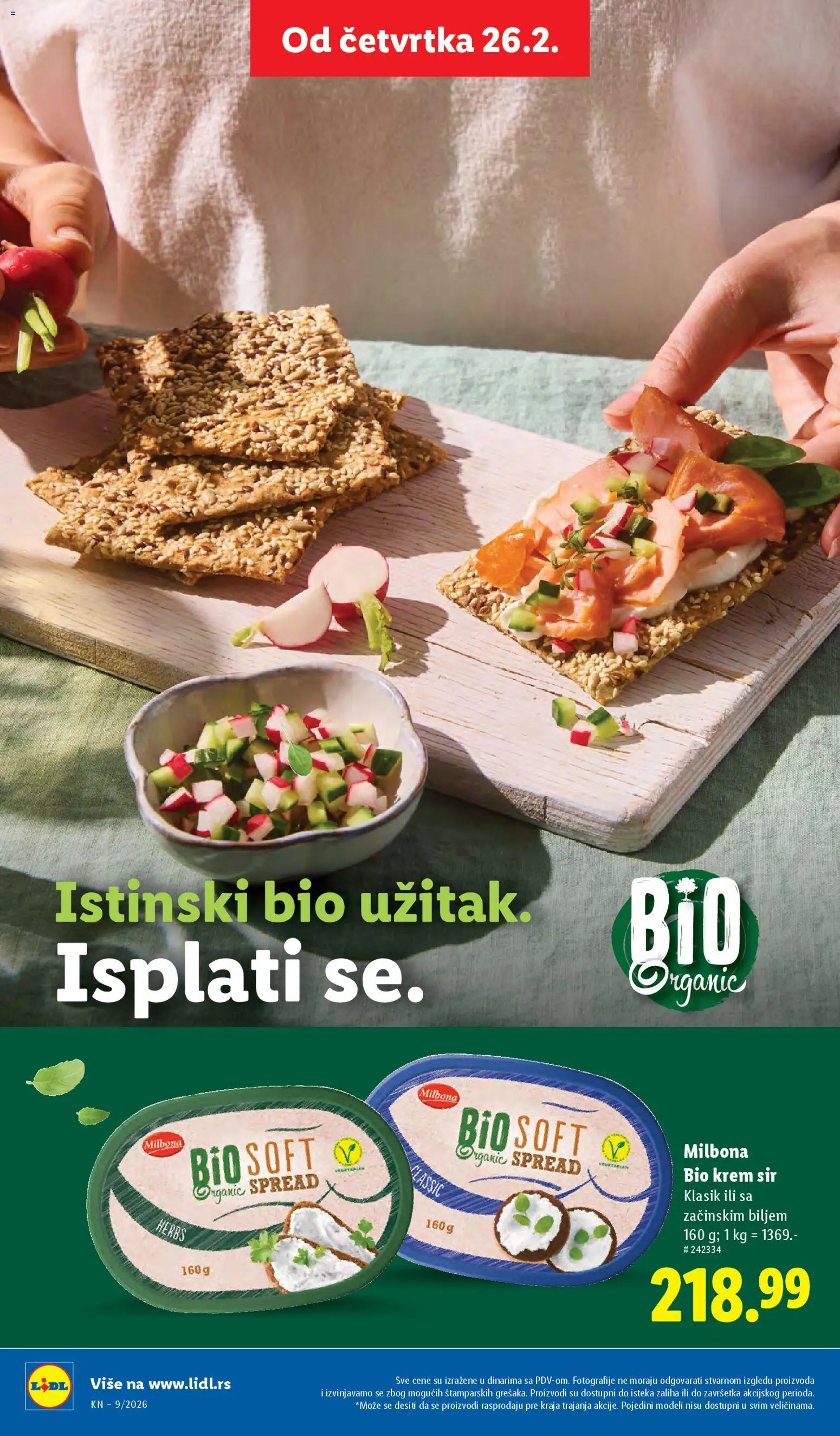 Lidl katalog - važi od 26.02.2026 | Strana: 62 | Proizvode: Krem sir, Sir