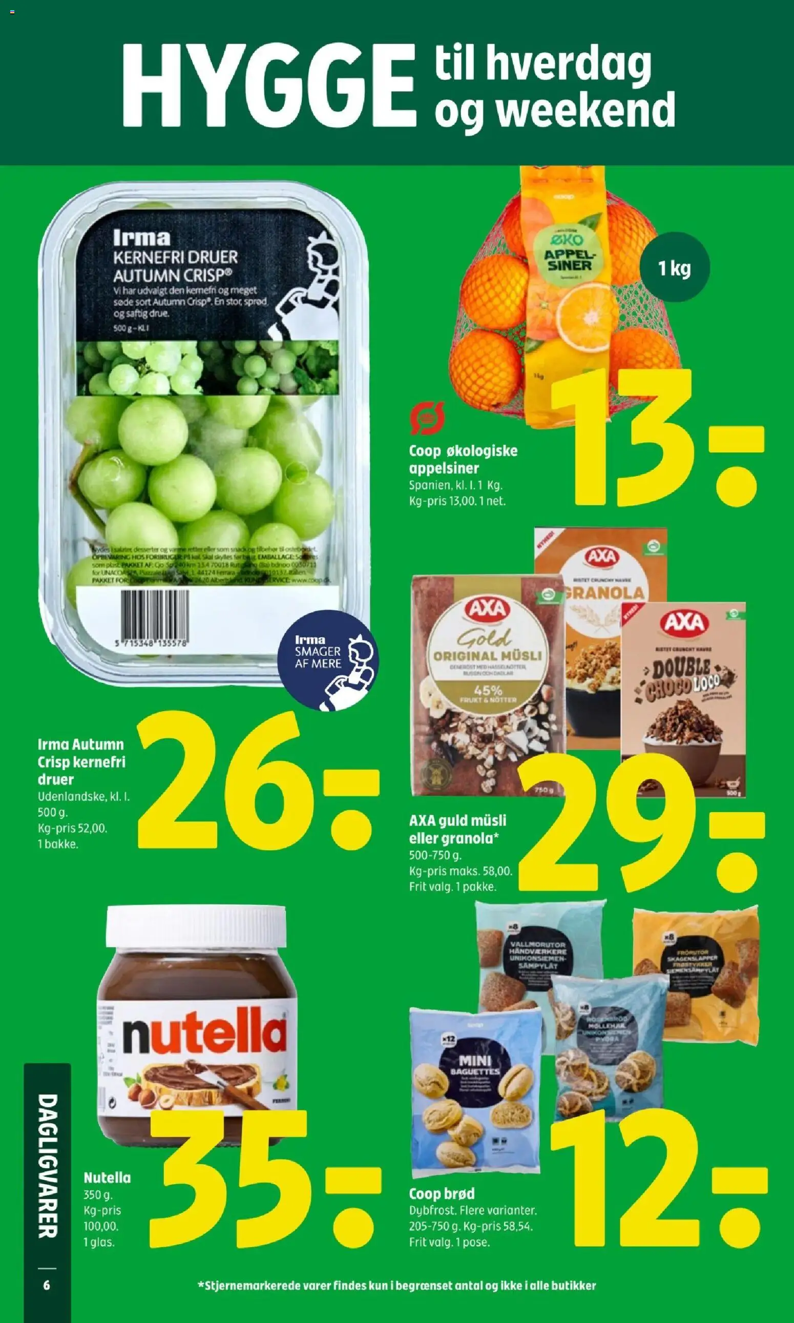 Coop 365 tilbudsavis – gyldig fra 05.02.2026 | Side: 8 | Produkter: Brød, Müsli, Nutella, Søm