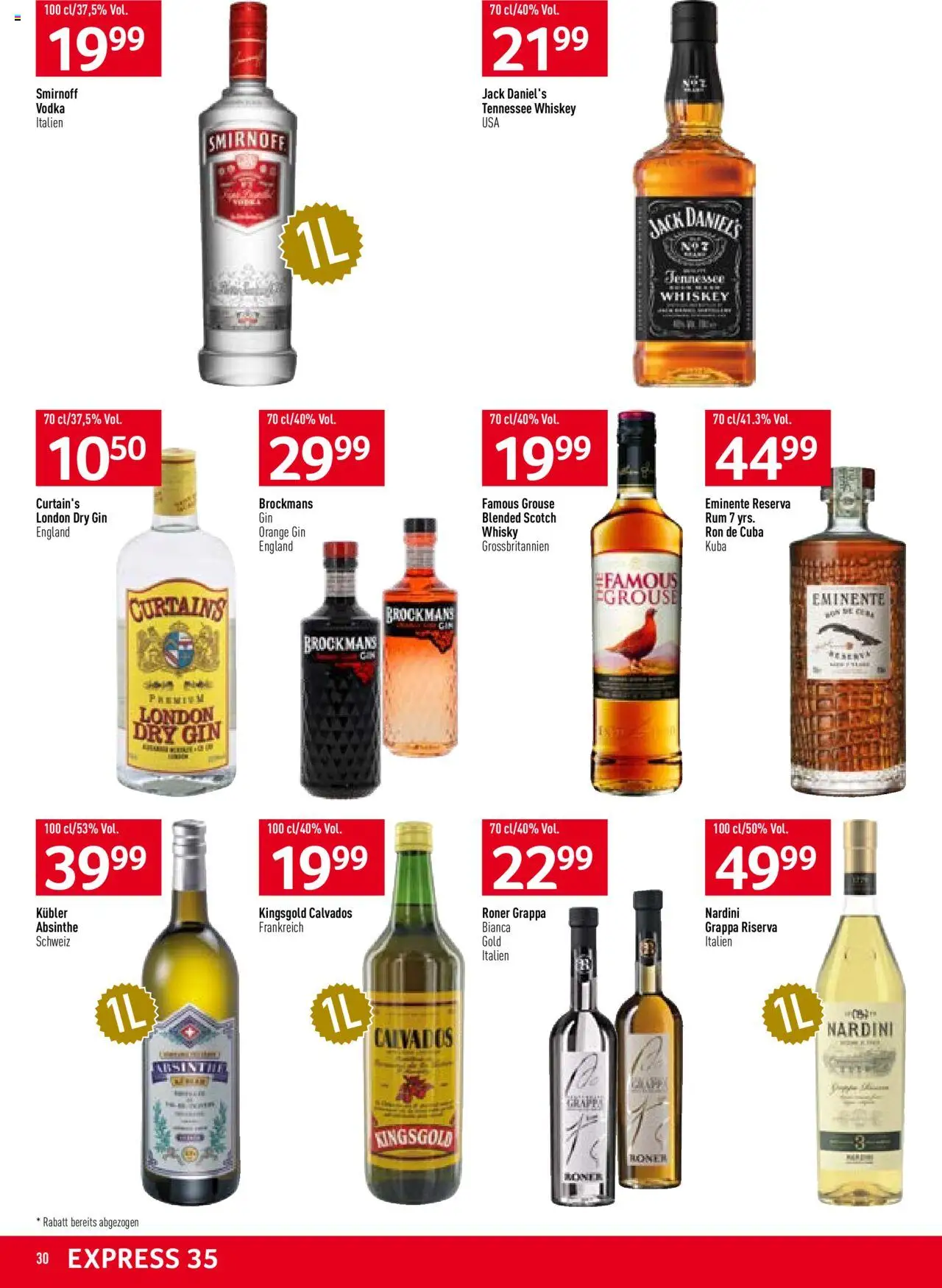 Prodega Aktionen ab 25.08.2025 | Seite: 30 | Produkte: Gin, Whiskey