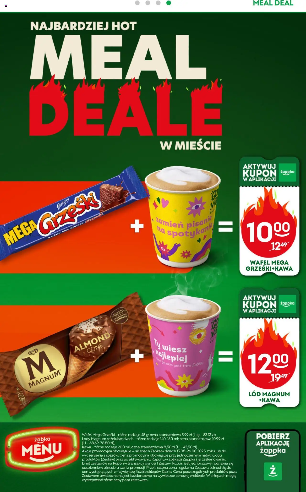 Żabka Gazetka od 13.08.2025 | Strona: 53 | Produkty: Kawa, Lody Magnum, Lody