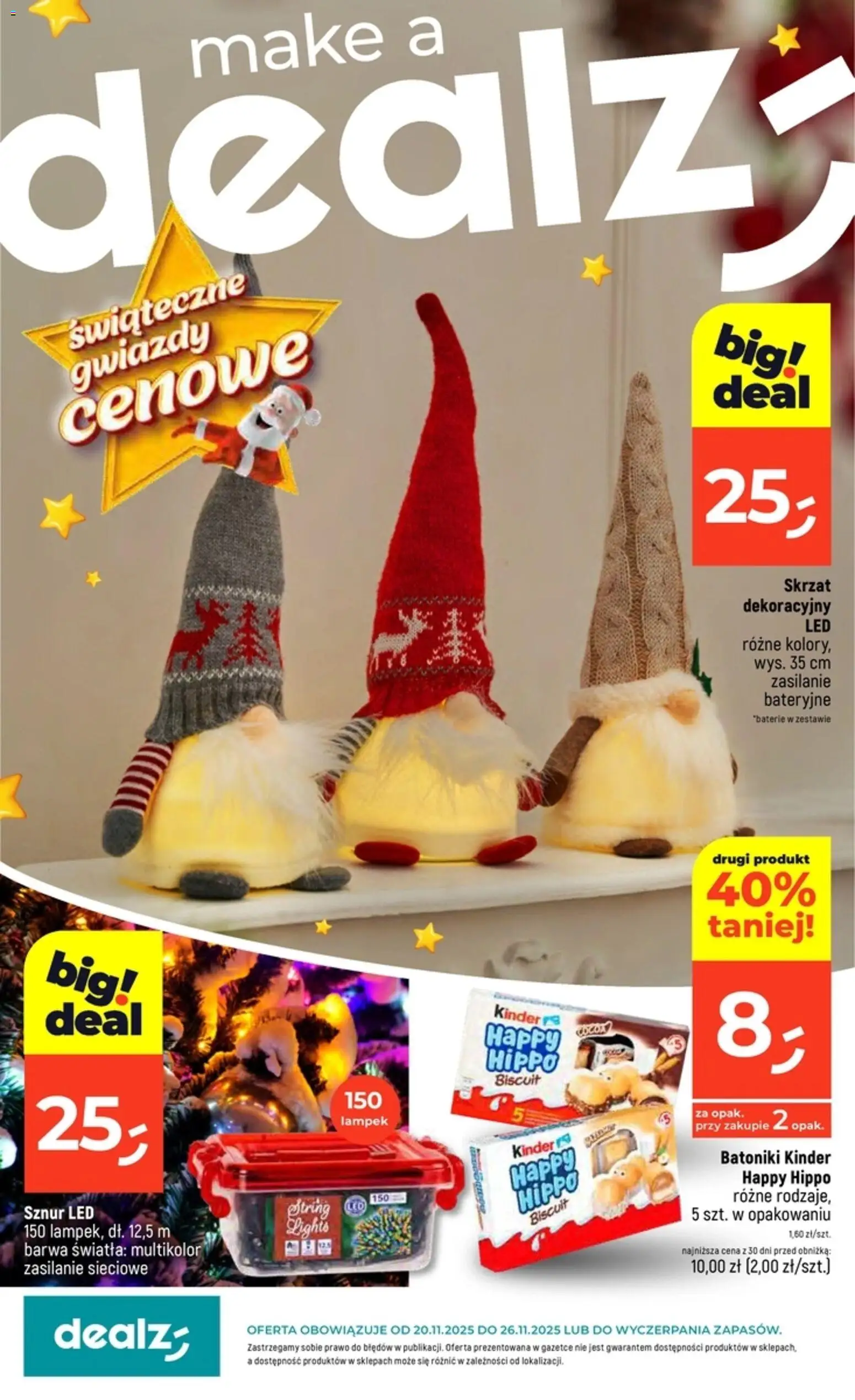 Dealz Gazetka od 20.11.2025 | Strona: 1 | Produkty: Baterie