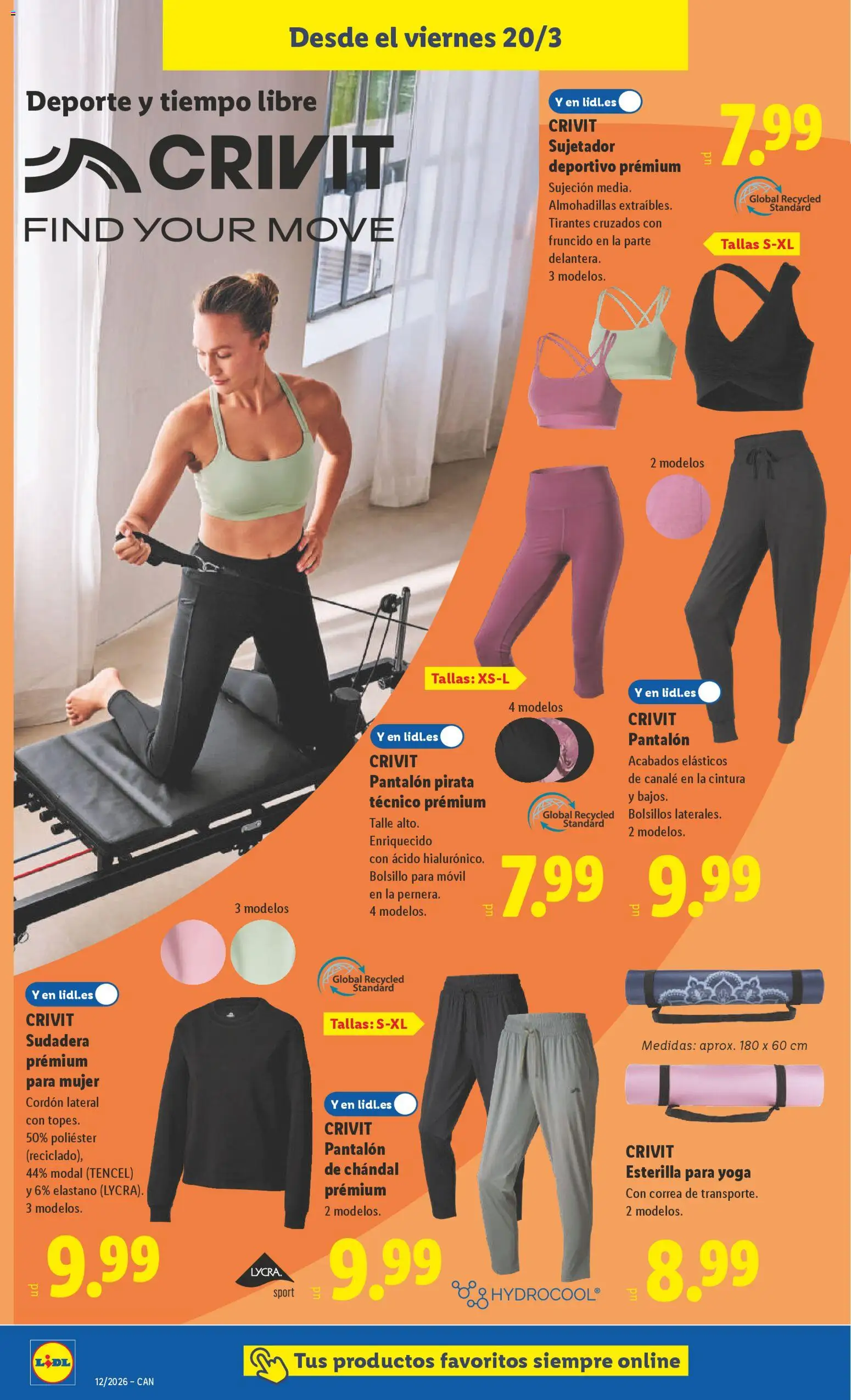 Lidl folleto de bazar │ válido desde el 16.03.2026 | Página: 18 | Productos: Sudadera, Pantalón de chándal