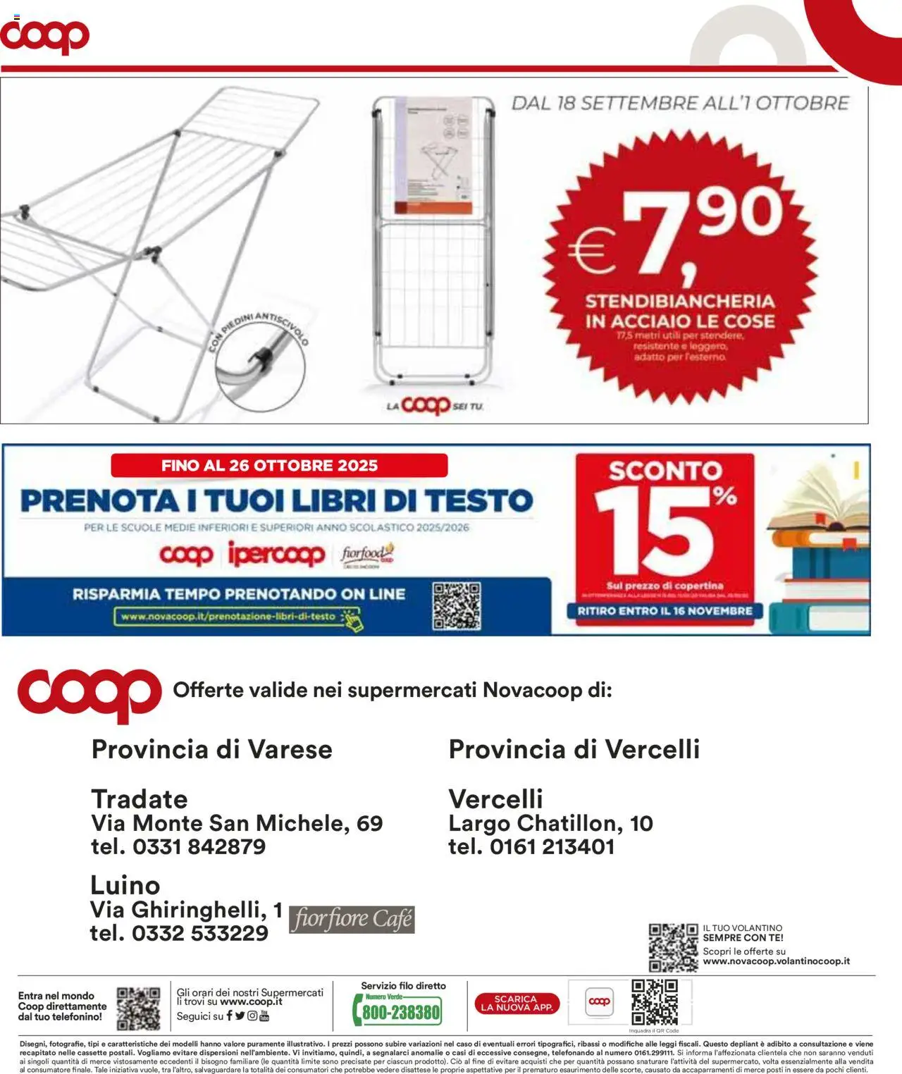 Volantino COOP del 18.09.2025 | Pagina: 26 | Prodotti: Tè, Stendibiancheria