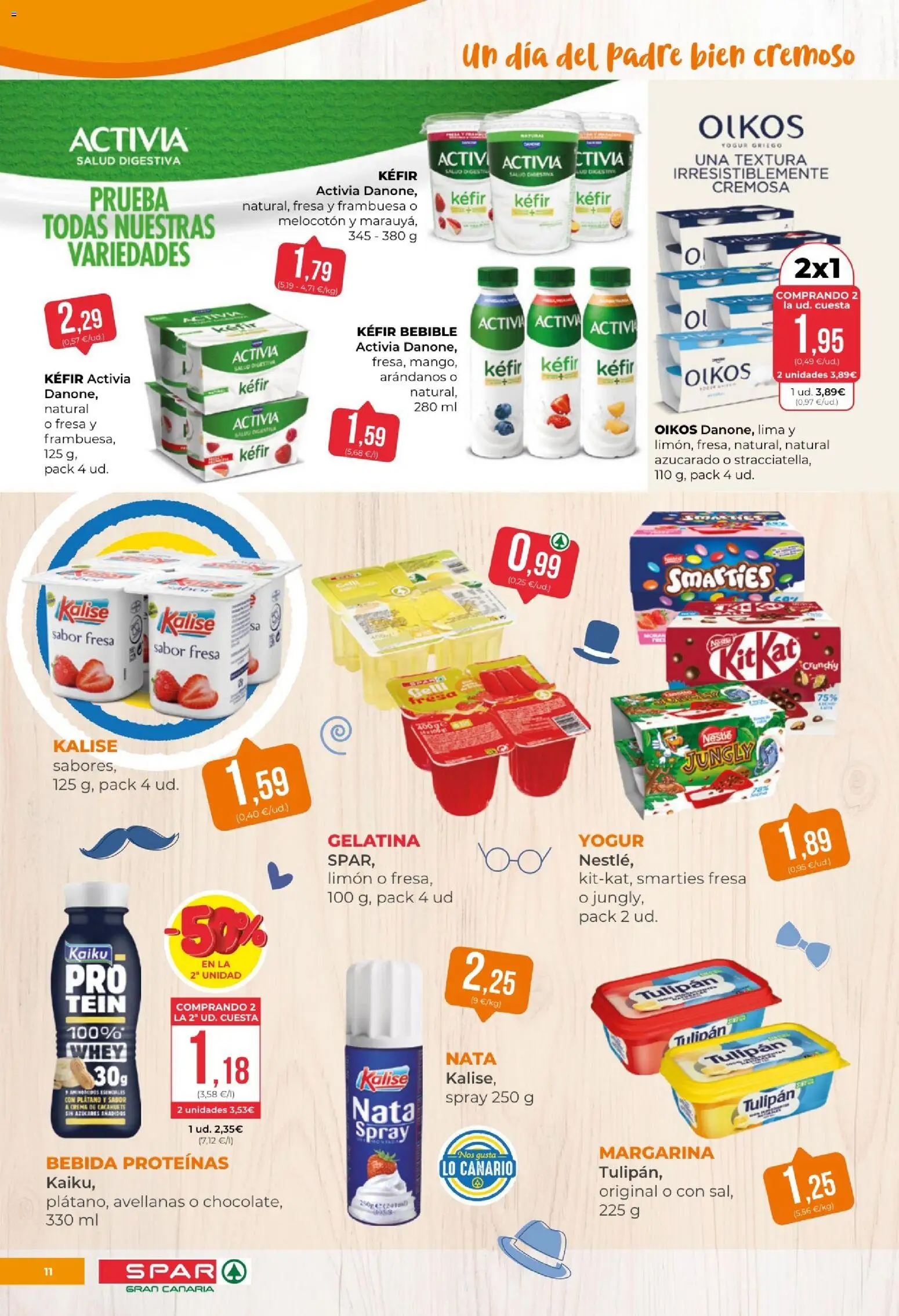 Spar folleto │ válido desde el 06.03.2026 | Página: 11 | Productos: Gelatina, Lima, Μαγειρική εστία, Margarina