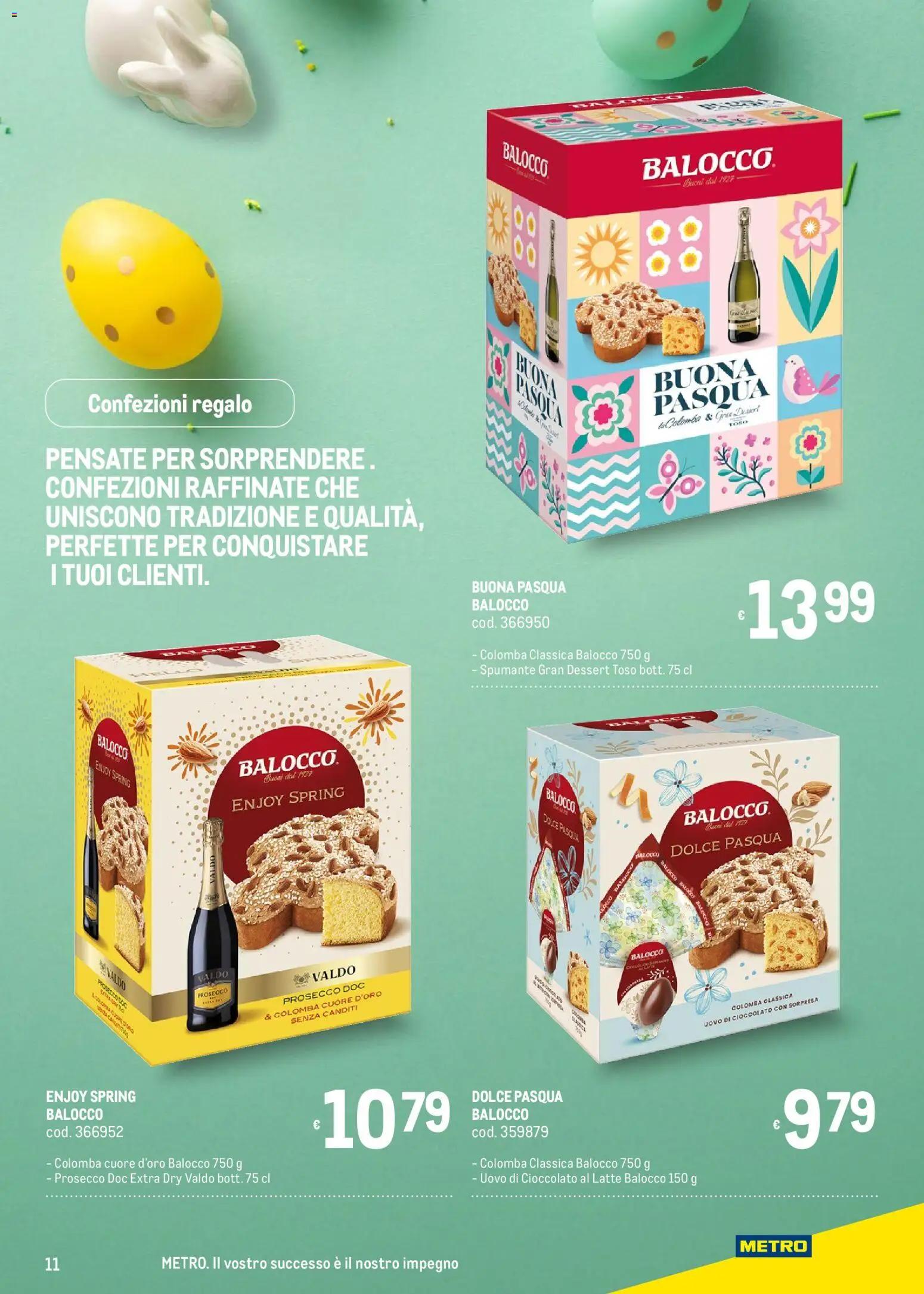 Volantino Metro del 05.03.2026 | Pagina: 11 | Prodotti: Cioccolato, Prosecco, Latte, Spumante