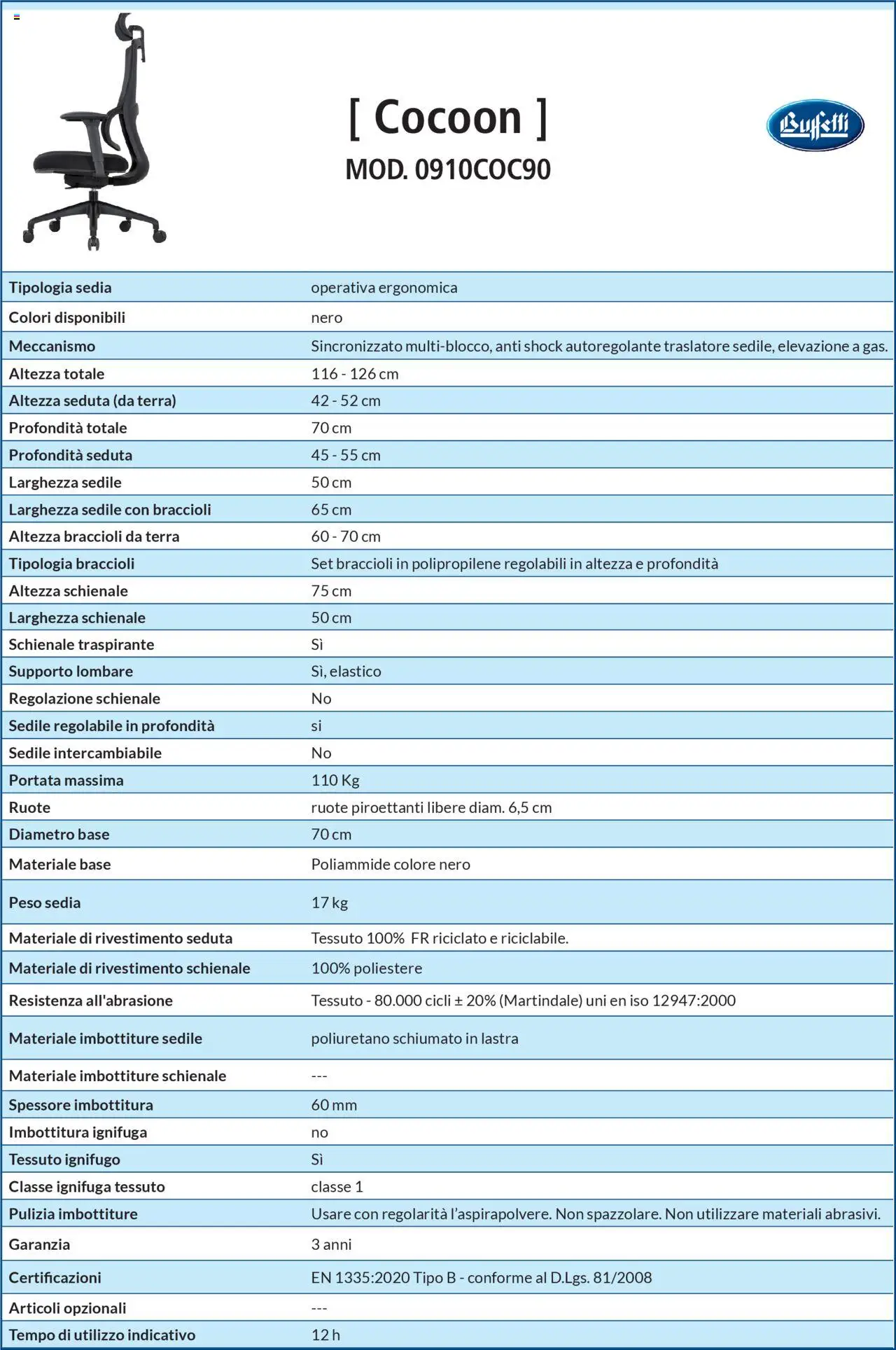 Volantino Buffetti del 28.06.2025 | Pagina: 58 | Prodotti: Braccioli, Sedia, Terra