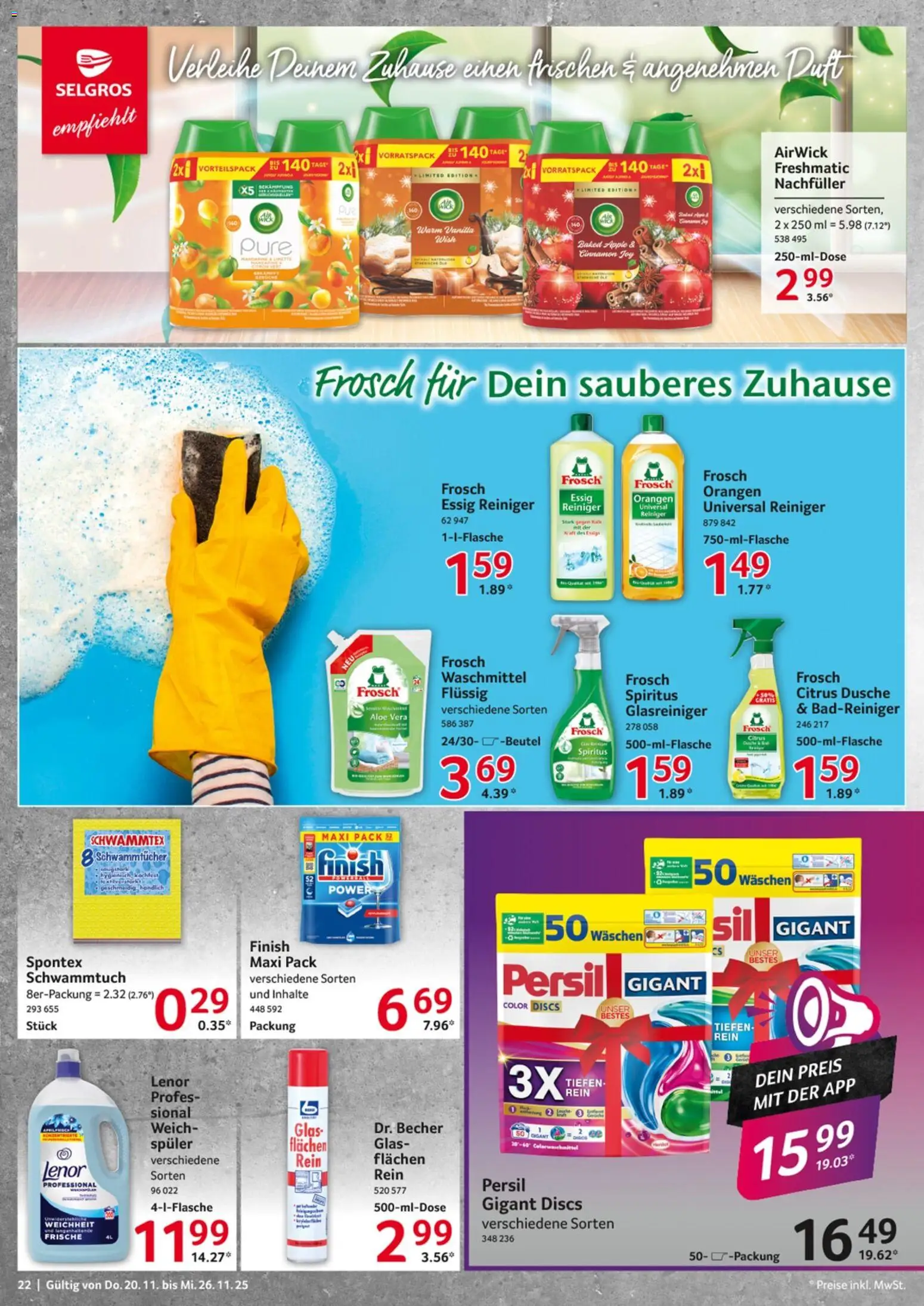 Selgros - Black Friday – gültig ab 20.11.2025 | Seite: 22 | Produkte: Dusche, Duft, Finish, Apple
