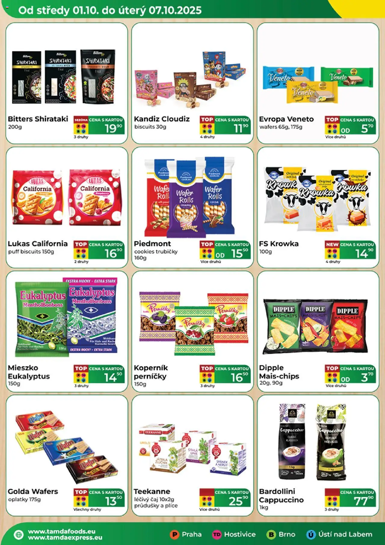 Tamda Foods leták od 01.10.2025 | Strana: 2 | Produkty: Eukalyptus, Cookies, Perníčky, Oplatky