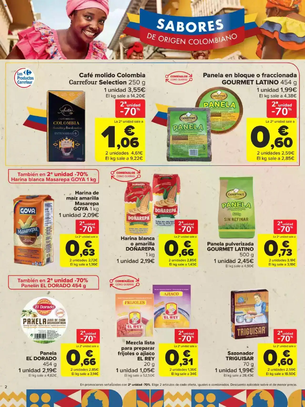 Carrefour Colombia │ válido desde el 03.07.2025 | Página: 2 | Productos: Café, Jugo, Café molido, Sazonador