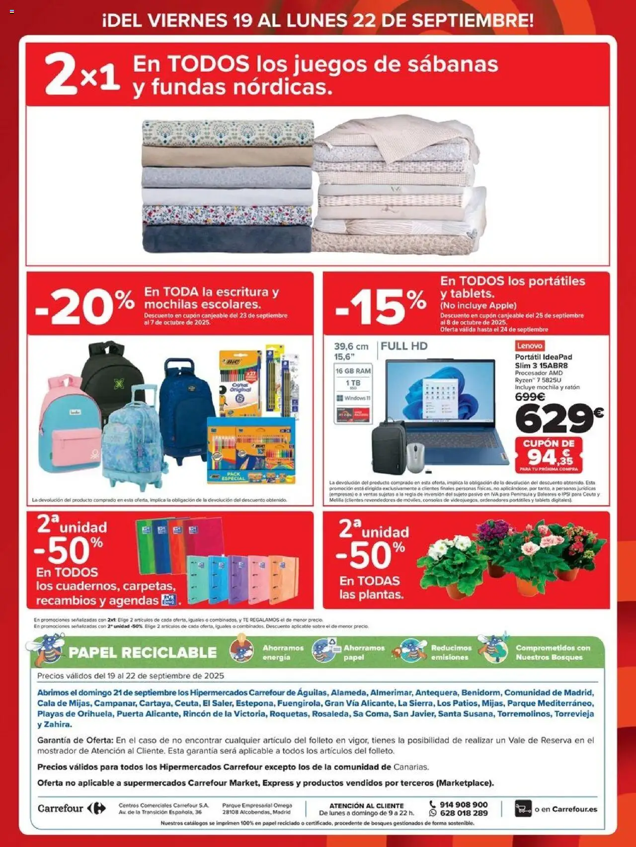 Carrefour - Preco imbatible │ válido desde el 19.09.2025 | Página: 4 | Productos: Mochila, Té, Apple