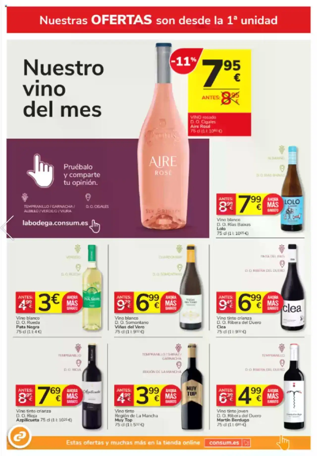 Consum folleto │ válido desde el 26.06.2025 | Página: 16 | Productos: Vino rosado, Vino