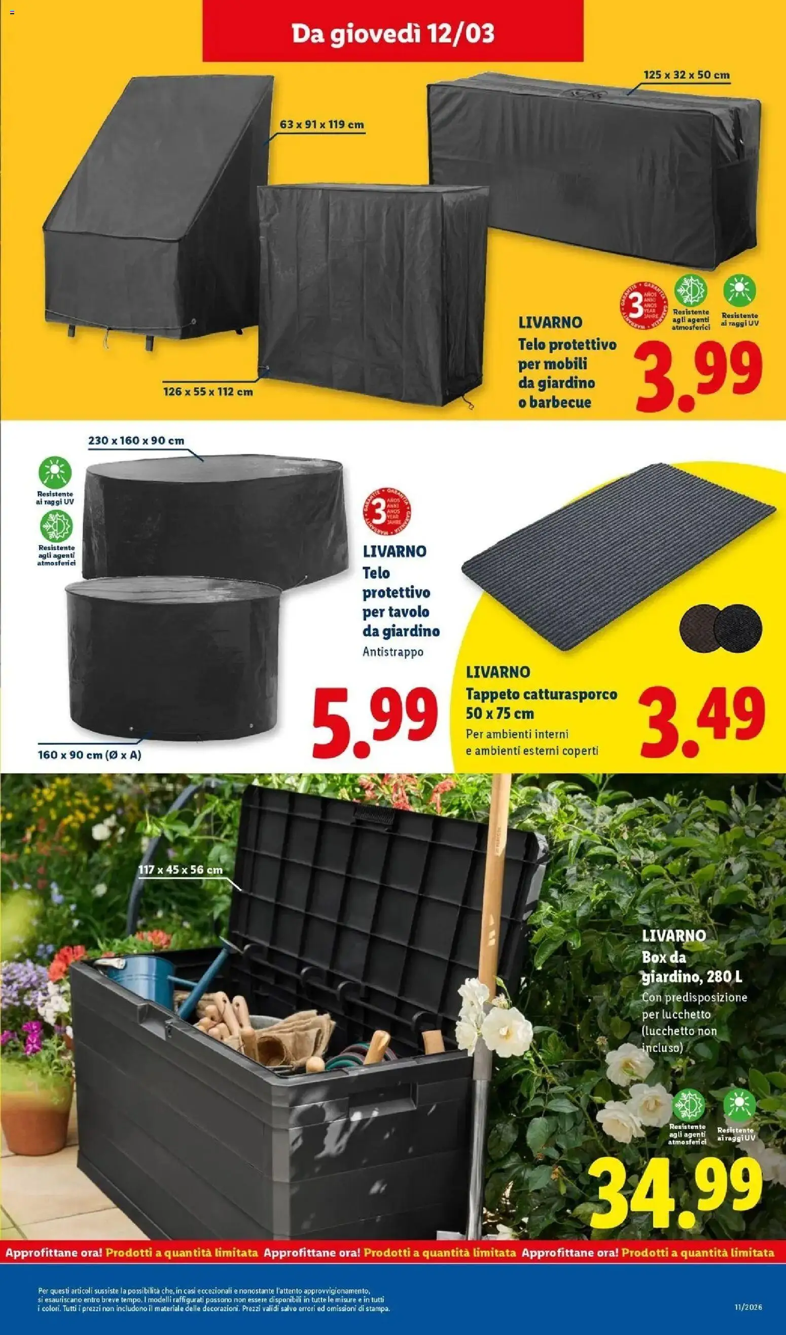 Volantino Lidl del 09.03.2026 | Pagina: 43 | Prodotti: Barbecue, Tavolo, Tappeto