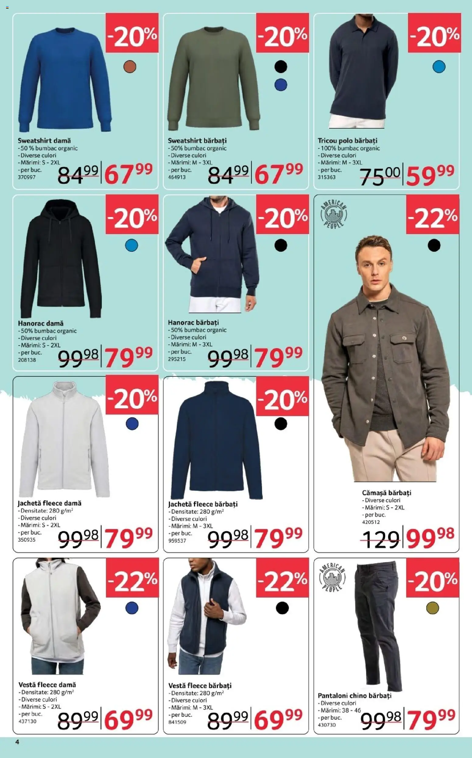 Noul catalog Selgros – valabil de la 06.03.2026 | Pagină: 4 | Produse: Jachetă, Tricou, Vestă, Pantaloni