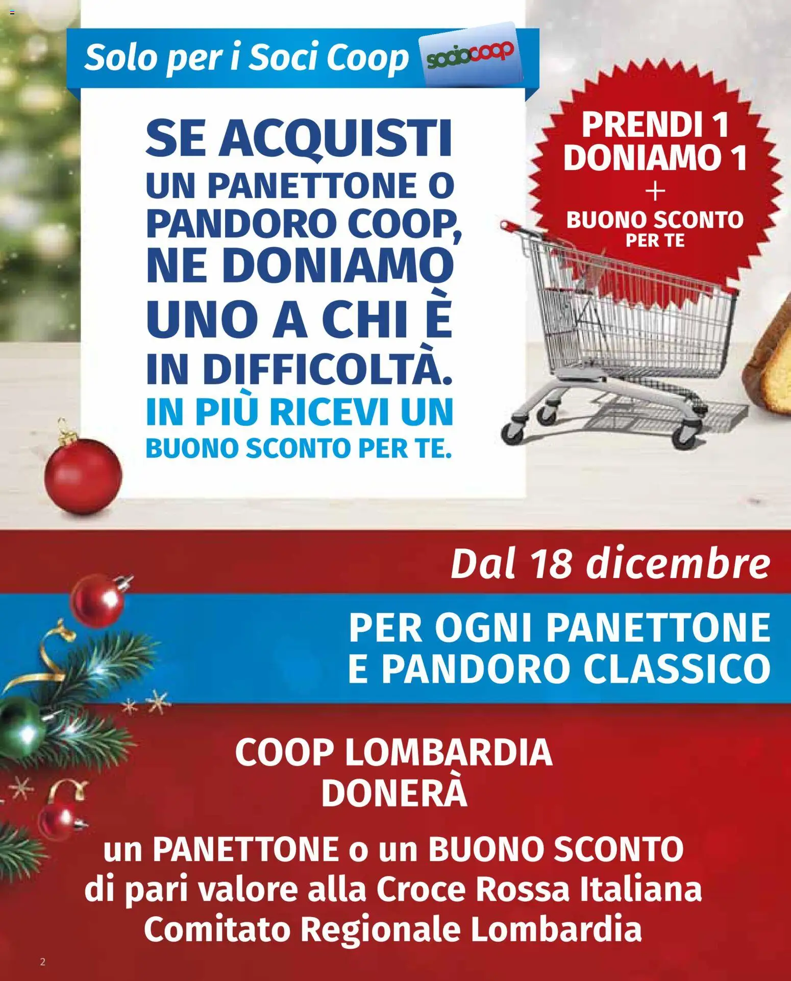 Volantino Ipercoop del 18.12.2025 | Pagina: 2 | Prodotti: Tè, Pandoro, Panettone