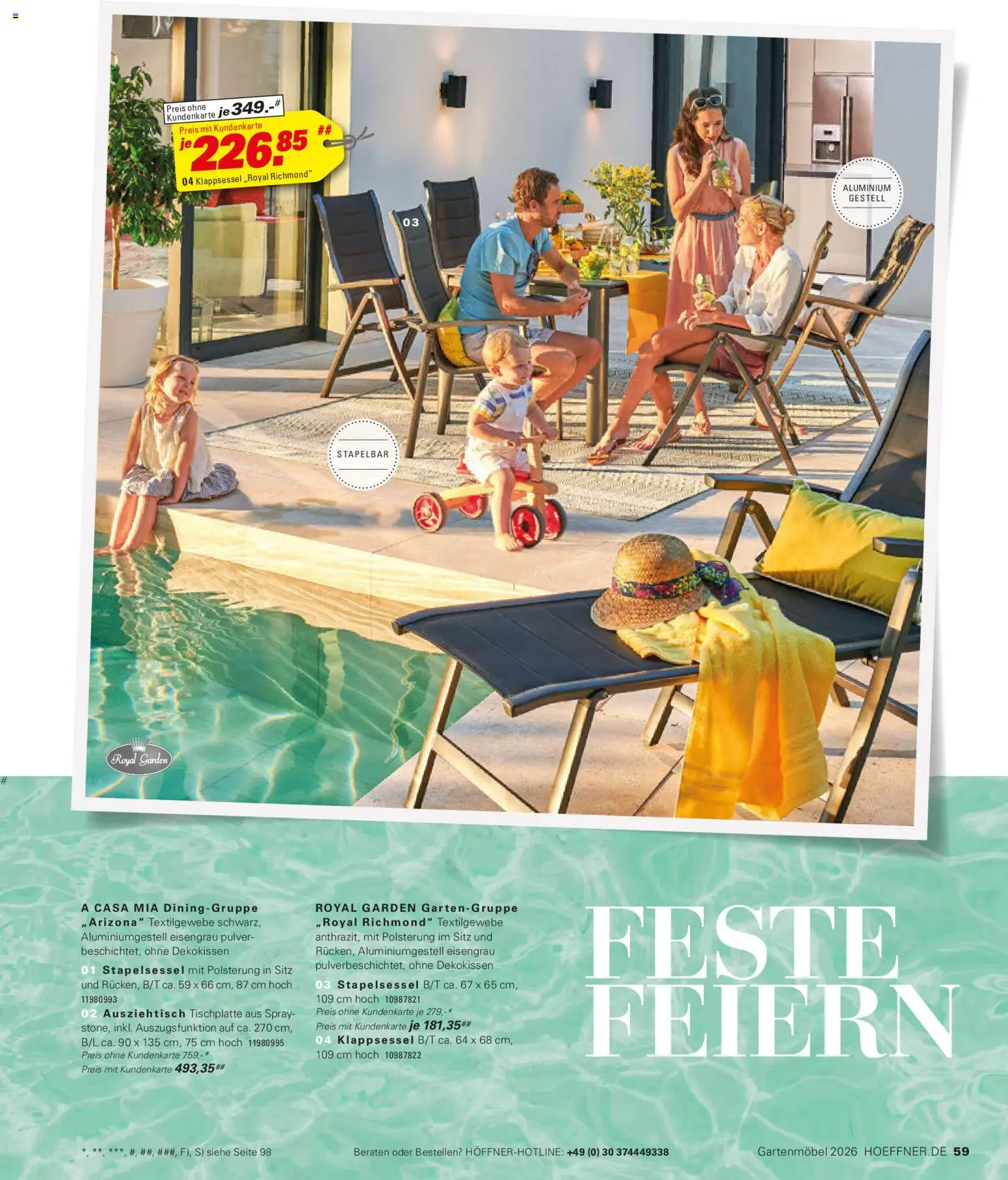 Höffner Prospekt Gartenmöbel – gültig ab 27.03.2026 | Seite: 59 | Produkte: Gartenmöbel