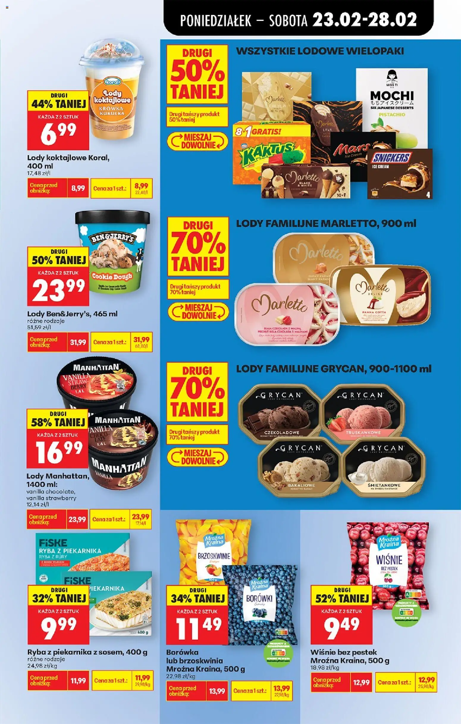 Biedronka Polsko leták od 23.02.2026 | Strana: 41 | Produkty: Ryba, Panna cotta, Manhattan